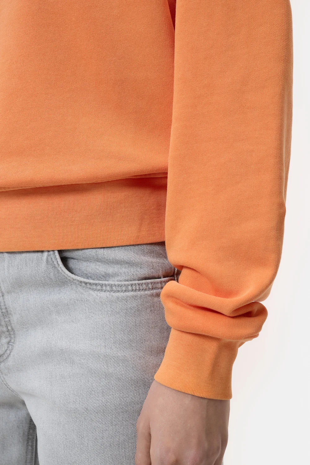 Closed Printed Sweatshirt - Pumpkin Orange sale tops - Sloane Boutique