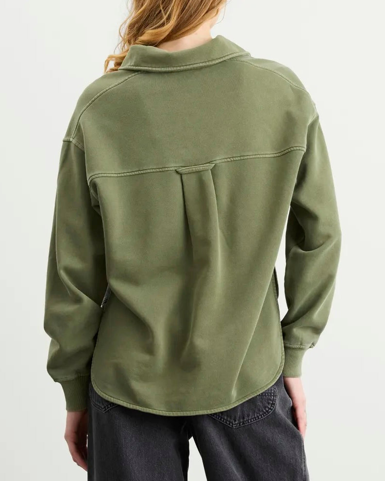 CLOSED Rugby Shirt - Army Green Women's Tops - Sloane Boutique