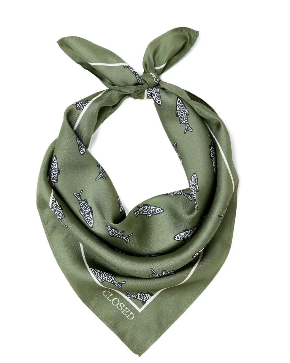 CLOSED Scarf - Hunter Green Accessories - Sloane Boutique