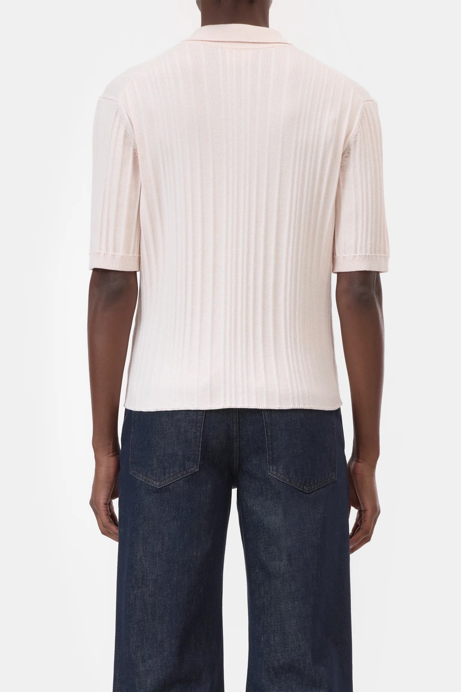 Closed Short Sleeve Polo - Blush Pink Women's Tops - Sloane Boutique