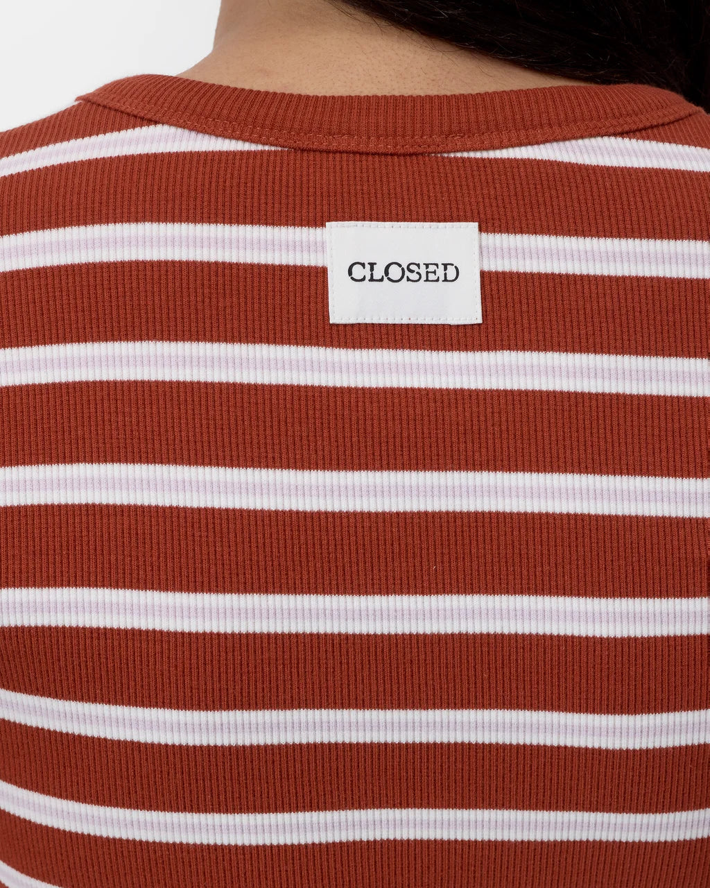 CLOSED Slim T-Shirt - Brick Red Women's Tops - Sloane Boutique