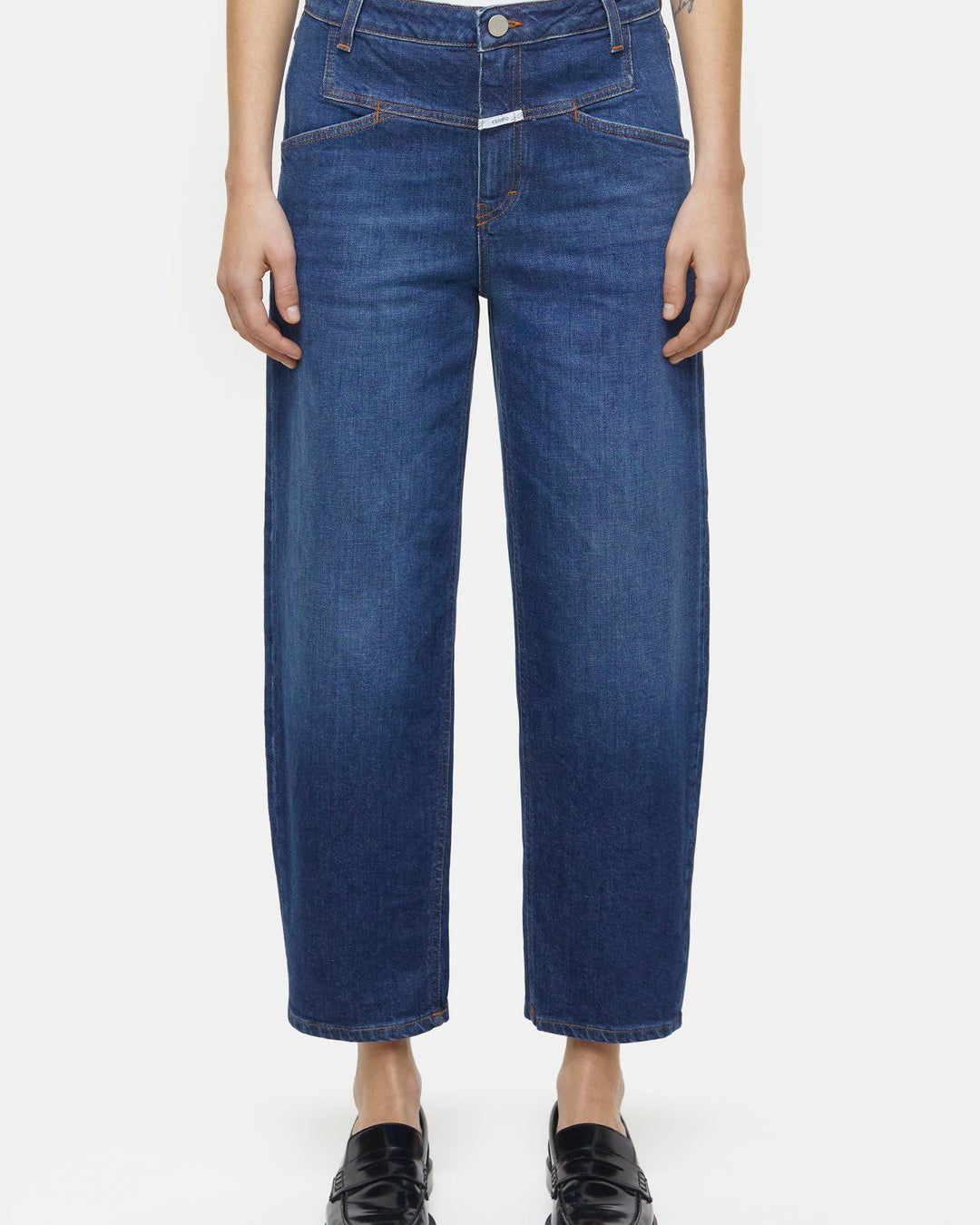 CLOSED Stover-X Relaxed Denim - Dark Blue Women's Bottoms - Sloane Boutique