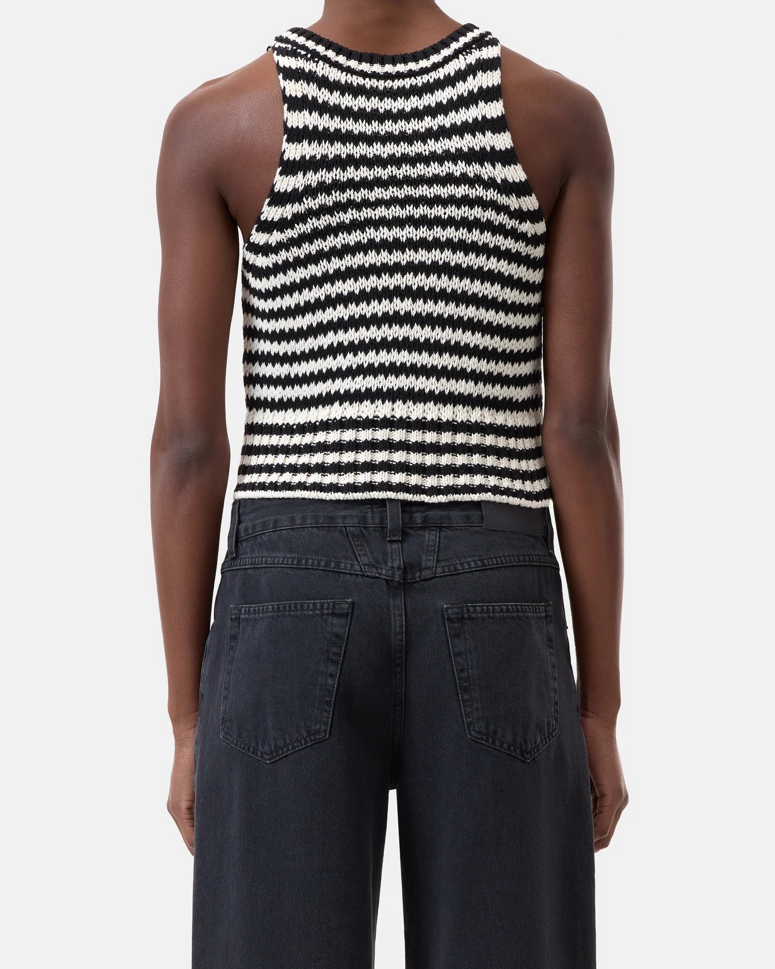 Closed Stripe Tank Top - Black / White Women's Tops - Sloane Boutique