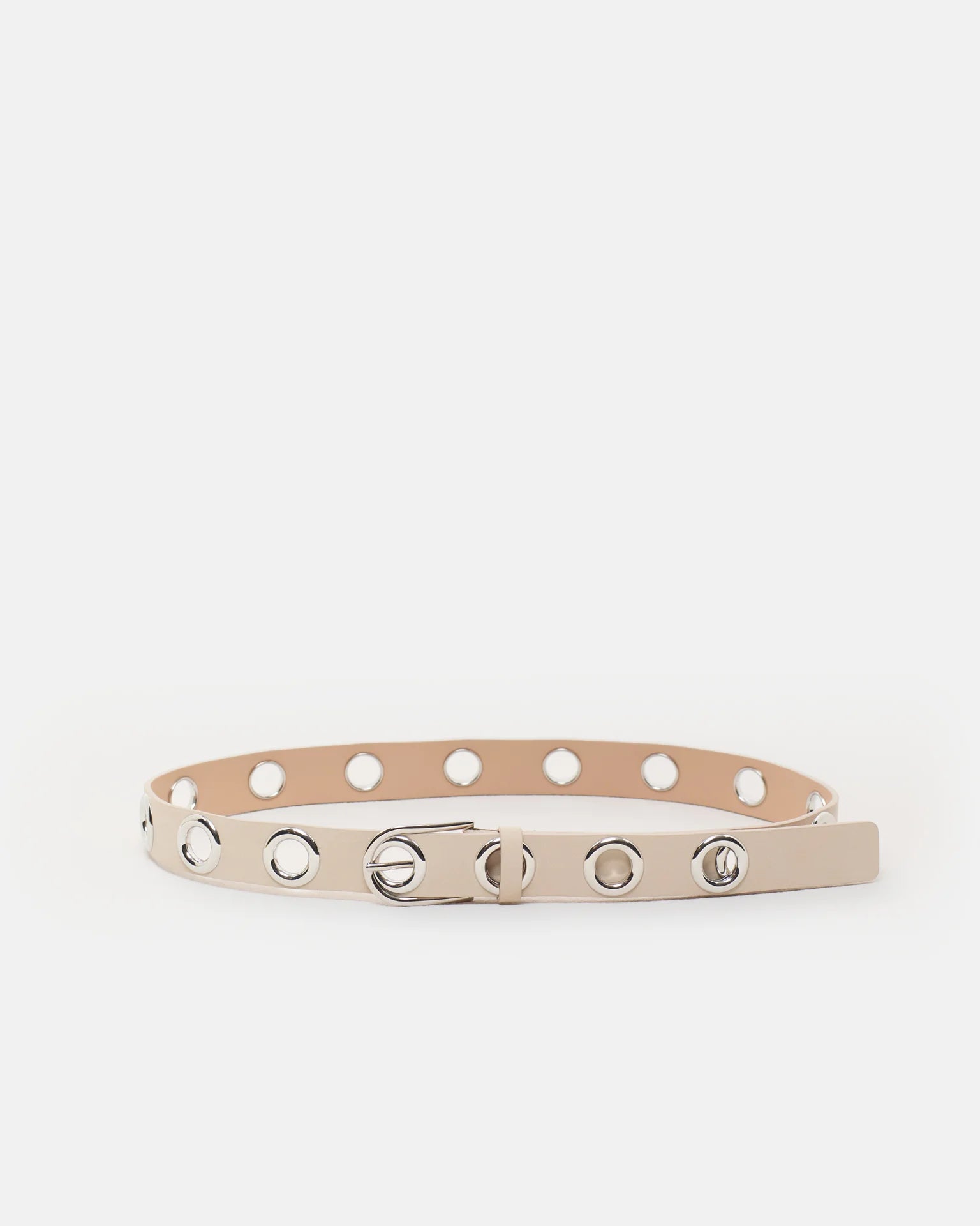 Closed Studded Belt - Dune Beige Accessories - Sloane Boutique