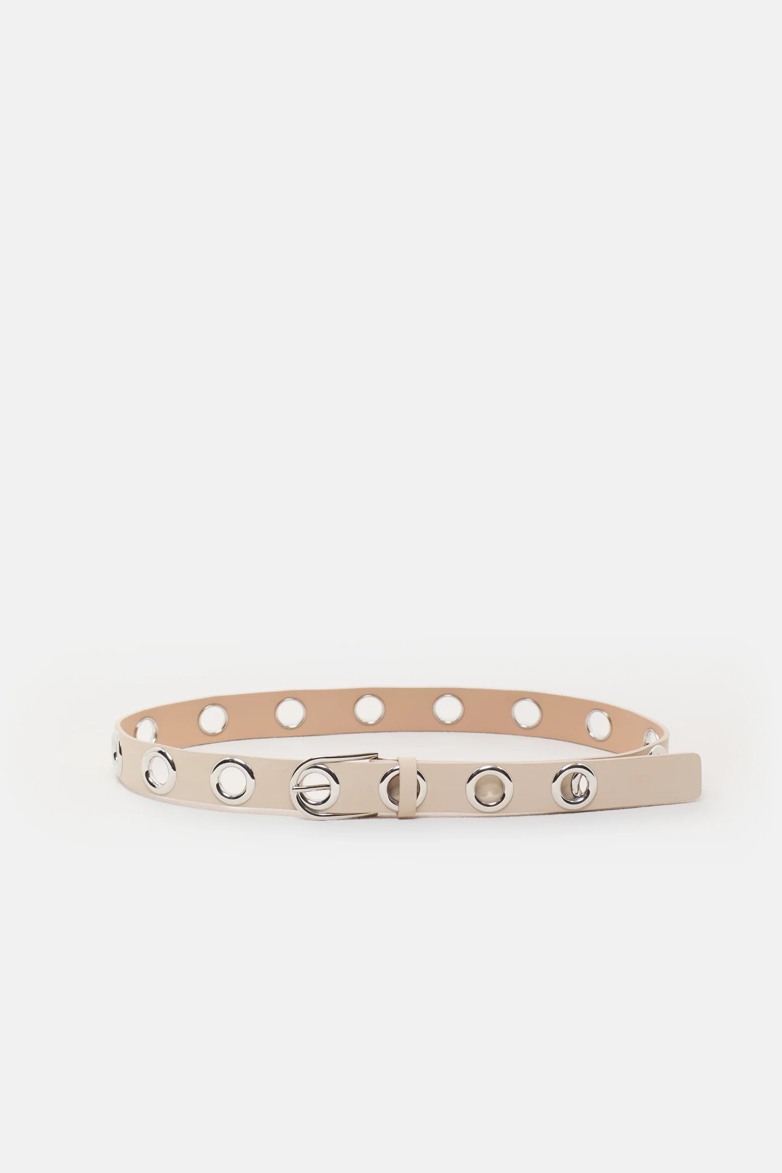 Closed Studded Belt - Dune Beige Accessories - Sloane Boutique