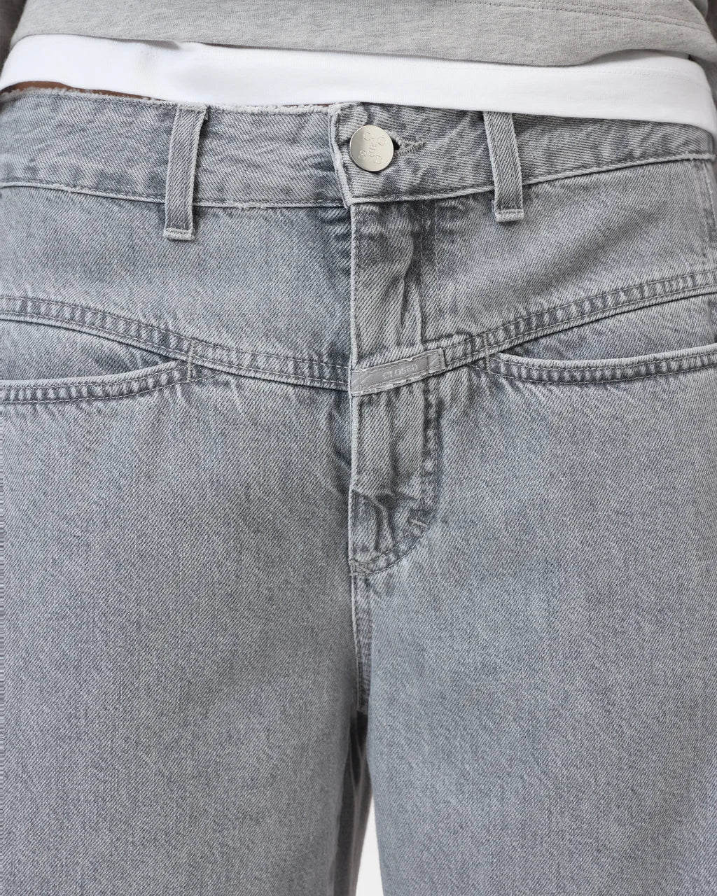 CLOSED Tori-X Barrel Jeans - Mid Grey Women's Bottoms - Sloane Boutique