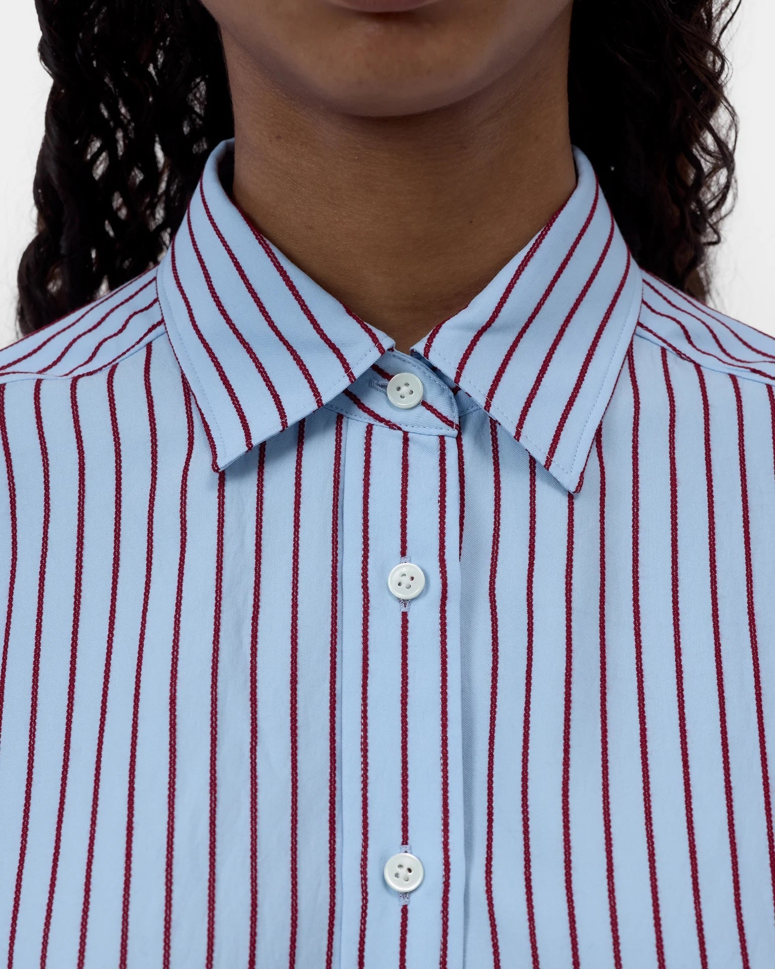 CLOSED Turn-Up Shirt - Dove Blue Women's Tops - Sloane Boutique