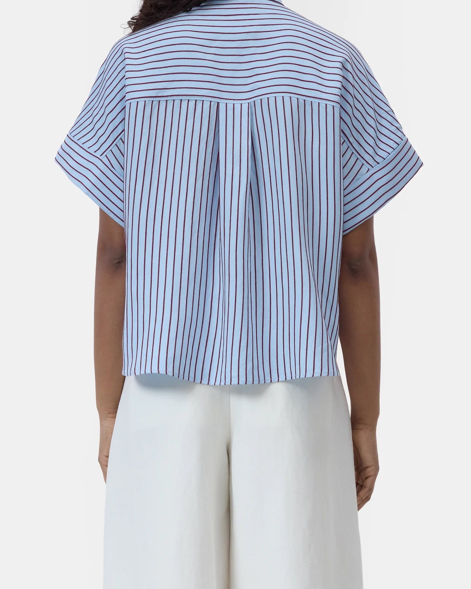 CLOSED Turn-Up Shirt - Dove Blue Women's Tops - Sloane Boutique