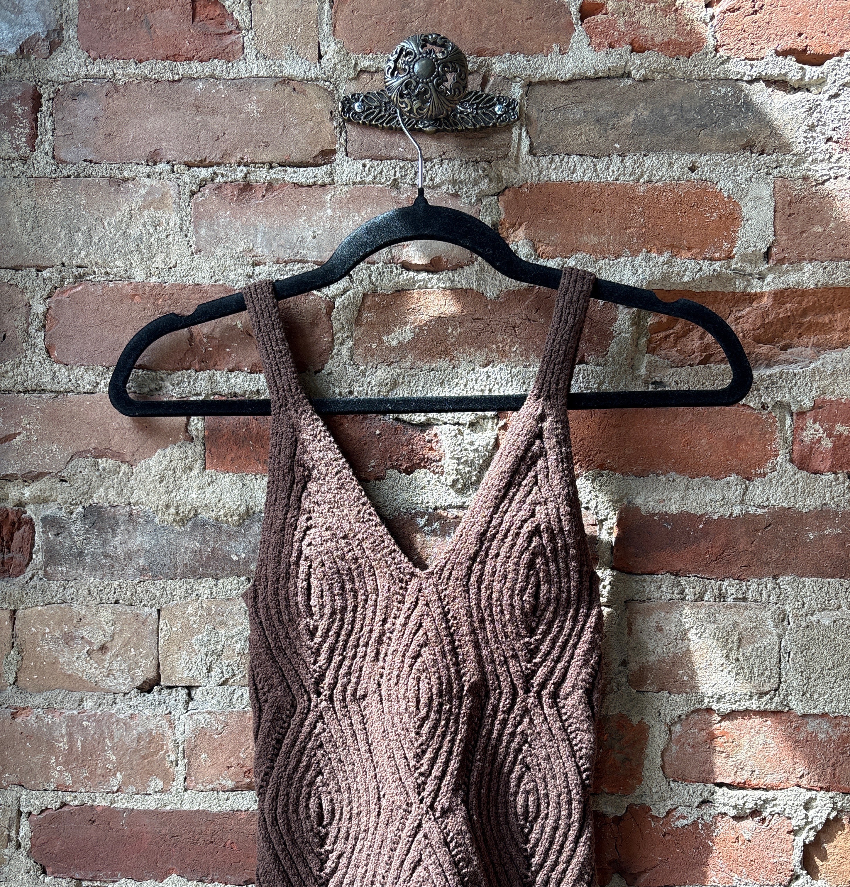 CLOSED V-Neck Strap Top - Maple Brown Women's Tops - Sloane Boutique
