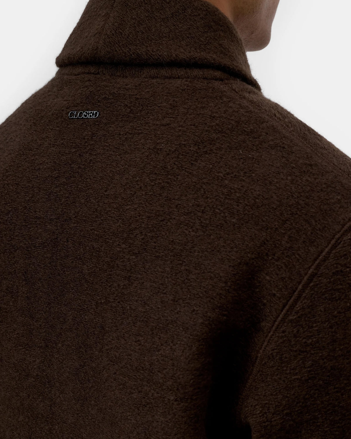 Closed Wool Fleece Sweatshirt - Espresso Brown Men's Tops - Sloane Boutique