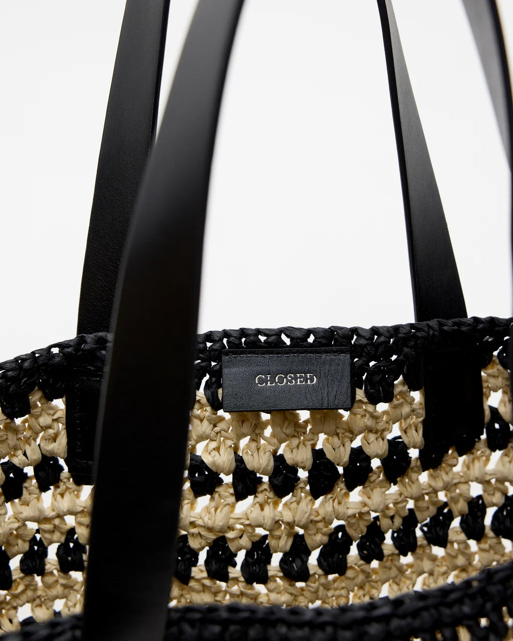 CLOSED Woven Bag - Black Handbags - Sloane Boutique