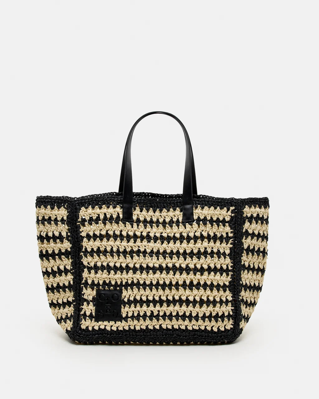 CLOSED Woven Bag - Black Handbags - Sloane Boutique
