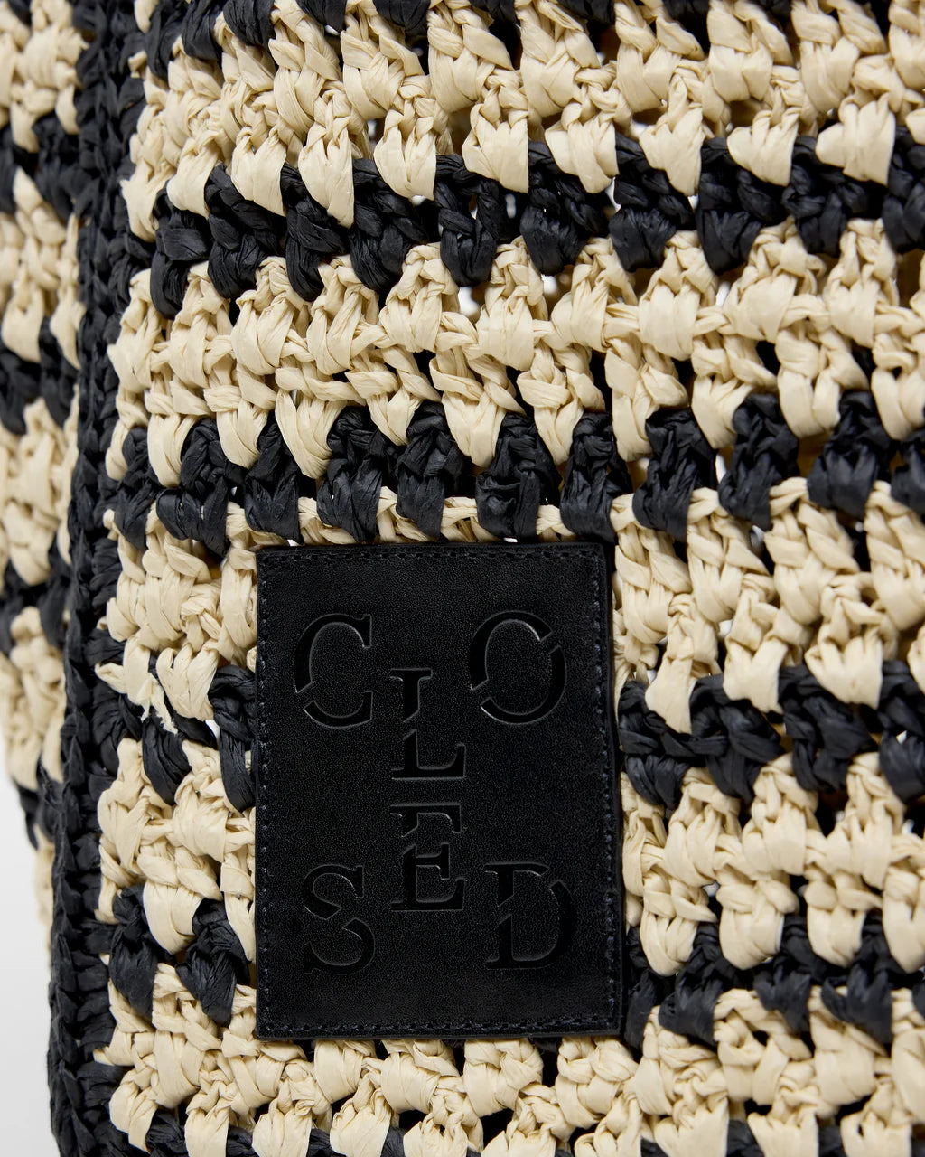 CLOSED Woven Bag - Black Handbags - Sloane Boutique