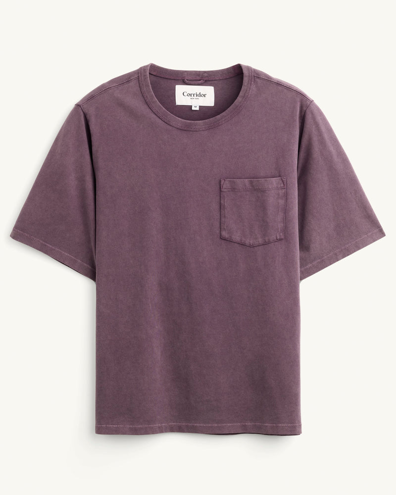 Corridor Garment Dyed Tee - Wine Men's Tops - Sloane Boutique