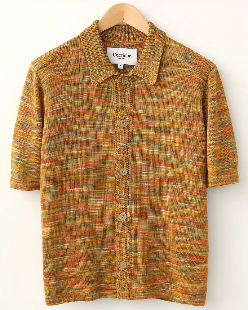 Corridor Men's Hand-Dyed Buttondown - Yellow Men's Tops - Sloane Boutique