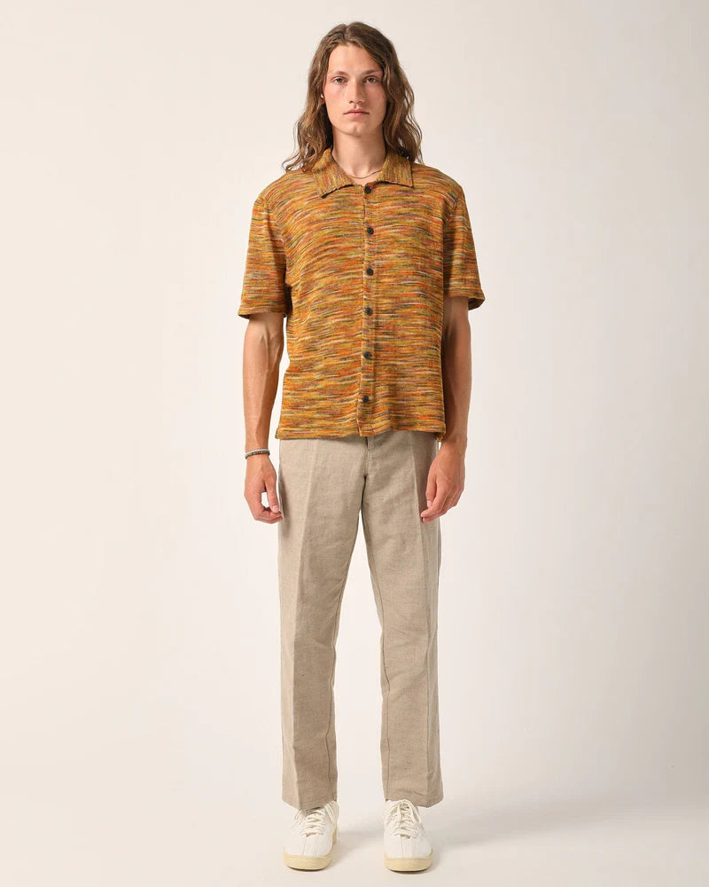 Corridor Men's Hand-Dyed Buttondown - Yellow Men's Tops - Sloane Boutique