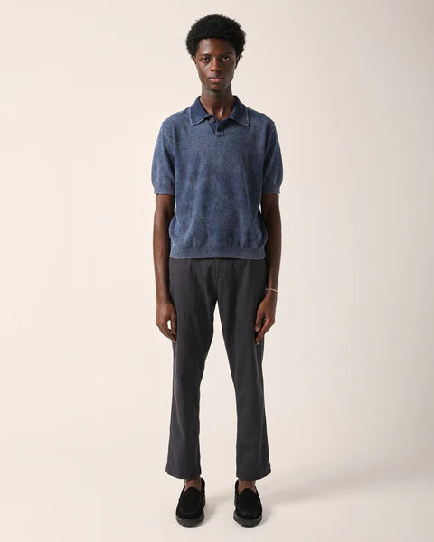 Corridor Men’s Rice Stitch Polo - Midnight Men's Tops - Sloane Boutique