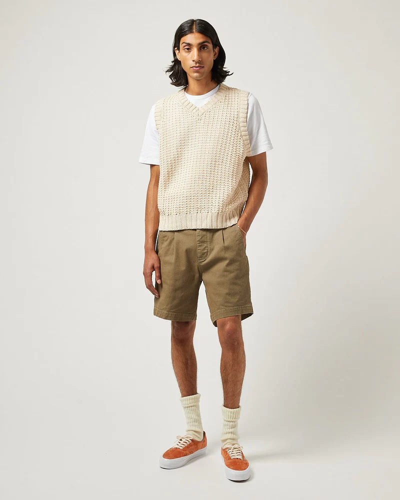 Corridor Mercerized Sweater Vest - Natural Men's Tops - Sloane Boutique