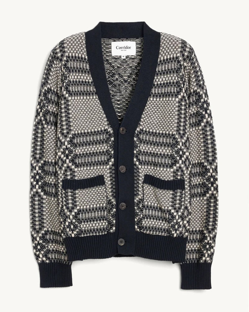 Corridor Overshot Cardigan - Midnight Men's Tops - Sloane Boutique