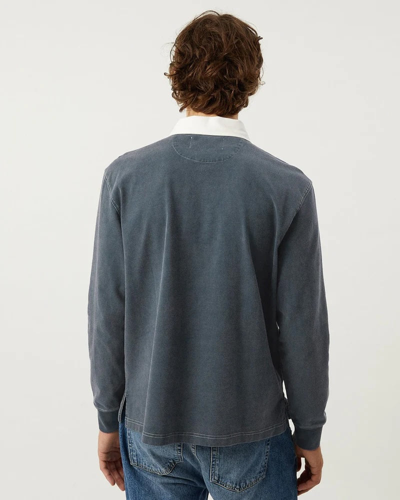 Corridor Rugby Tee LS - Navy Men's Tops - Sloane Boutique
