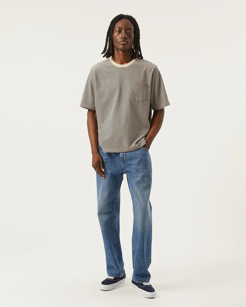 Corridor Stripe Tee - Navy Men's Tops - Sloane Boutique