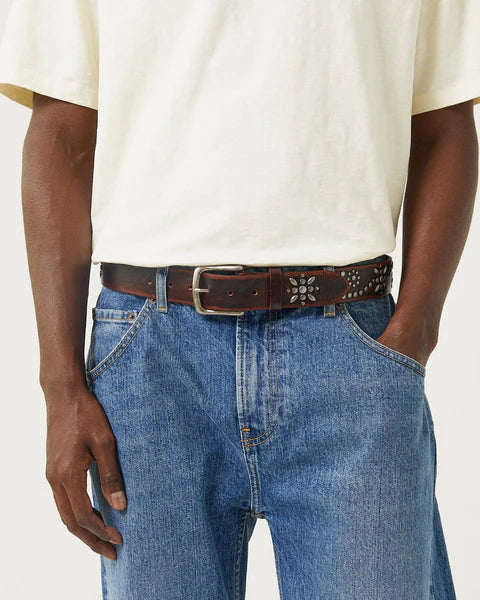 Corridor Studded Leather Belt - Brown Men's Accessories - Sloane Boutique
