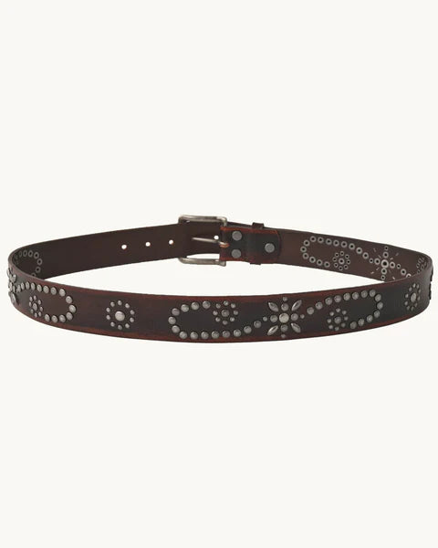 Corridor Studded Leather Belt - Brown Men's Accessories - Sloane Boutique
