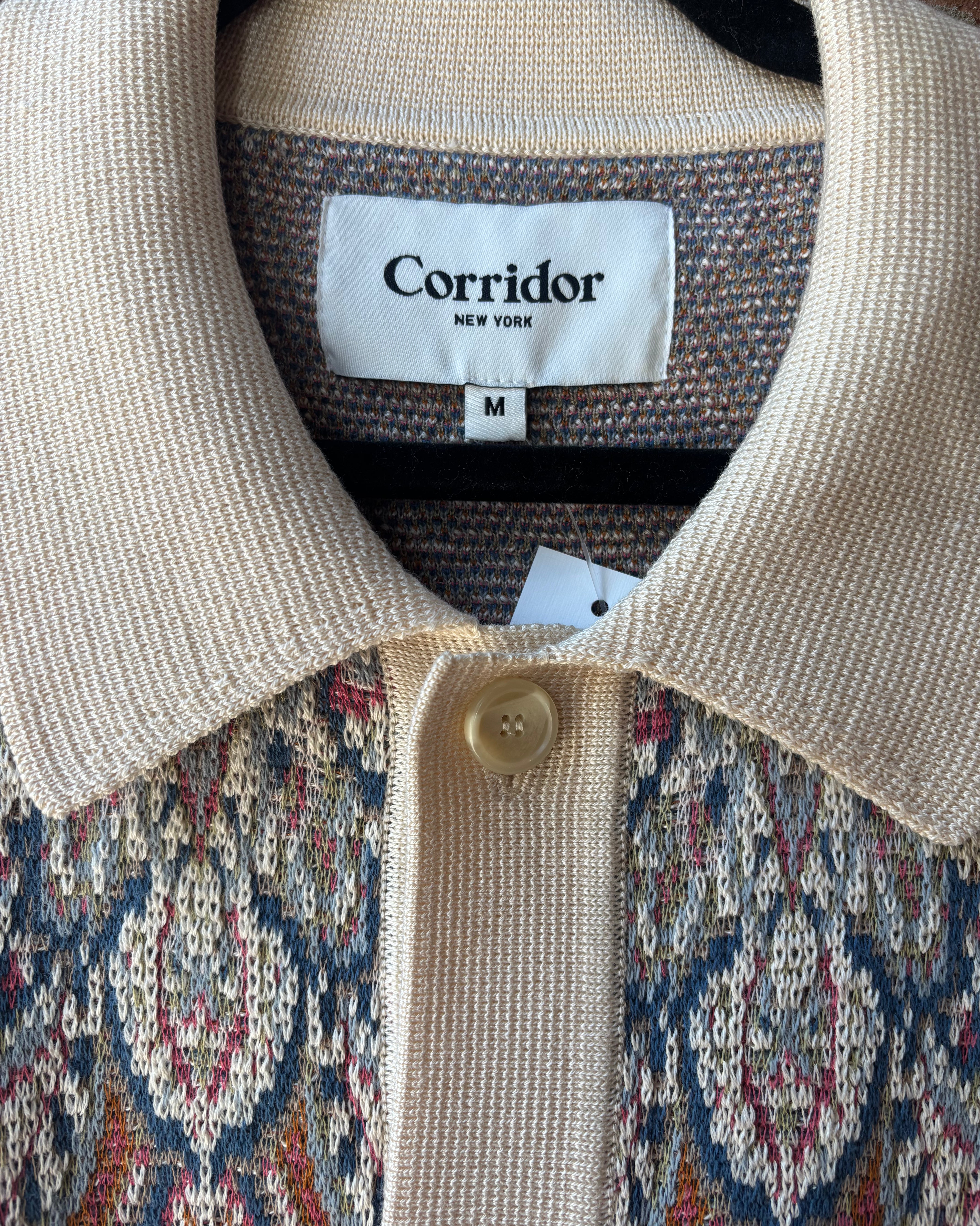 Corridor Trance Knit Shirt - Natural Men's Tops - Sloane Boutique