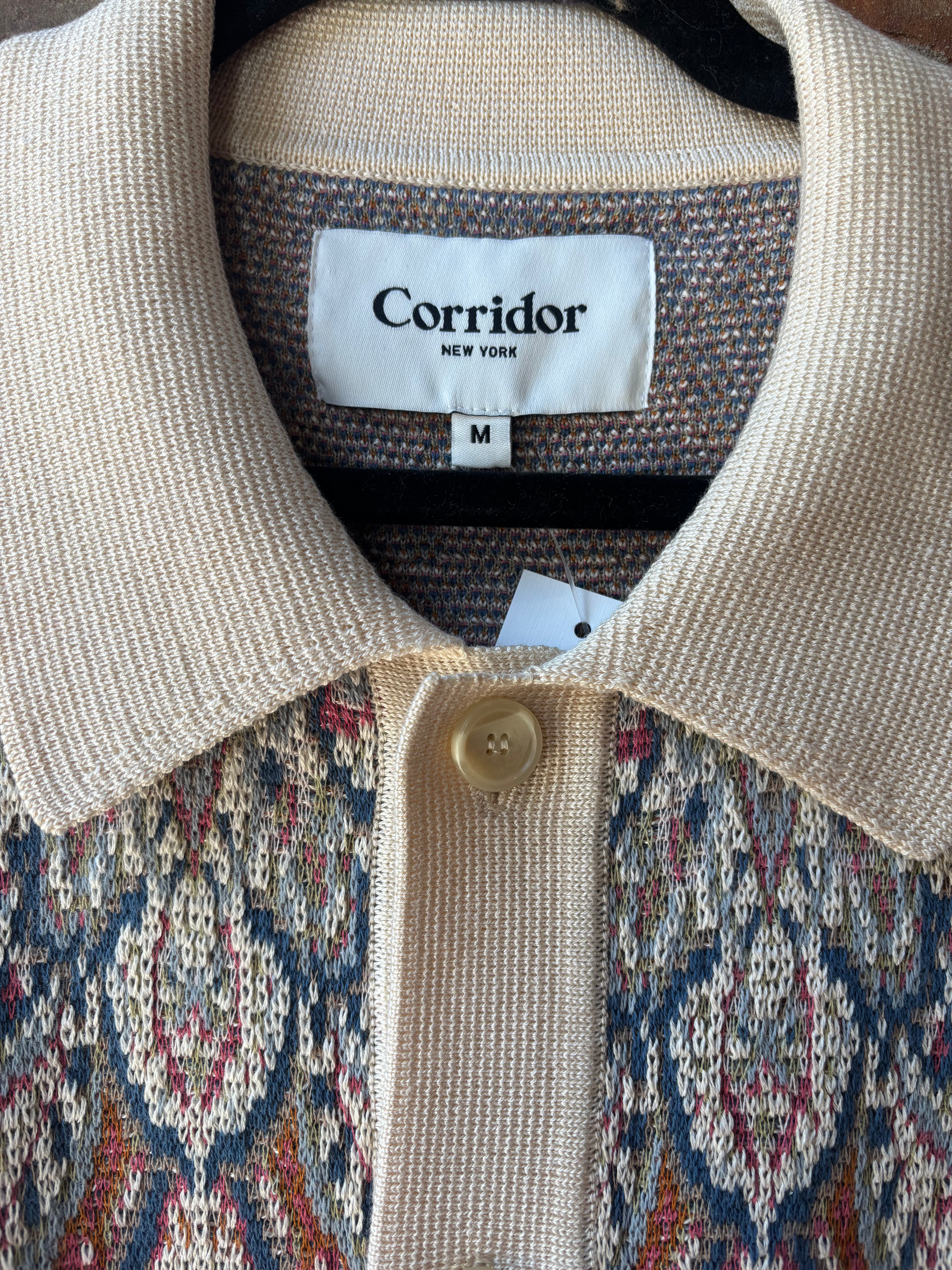 Corridor Trance Knit Shirt - Natural Men's Tops - Sloane Boutique