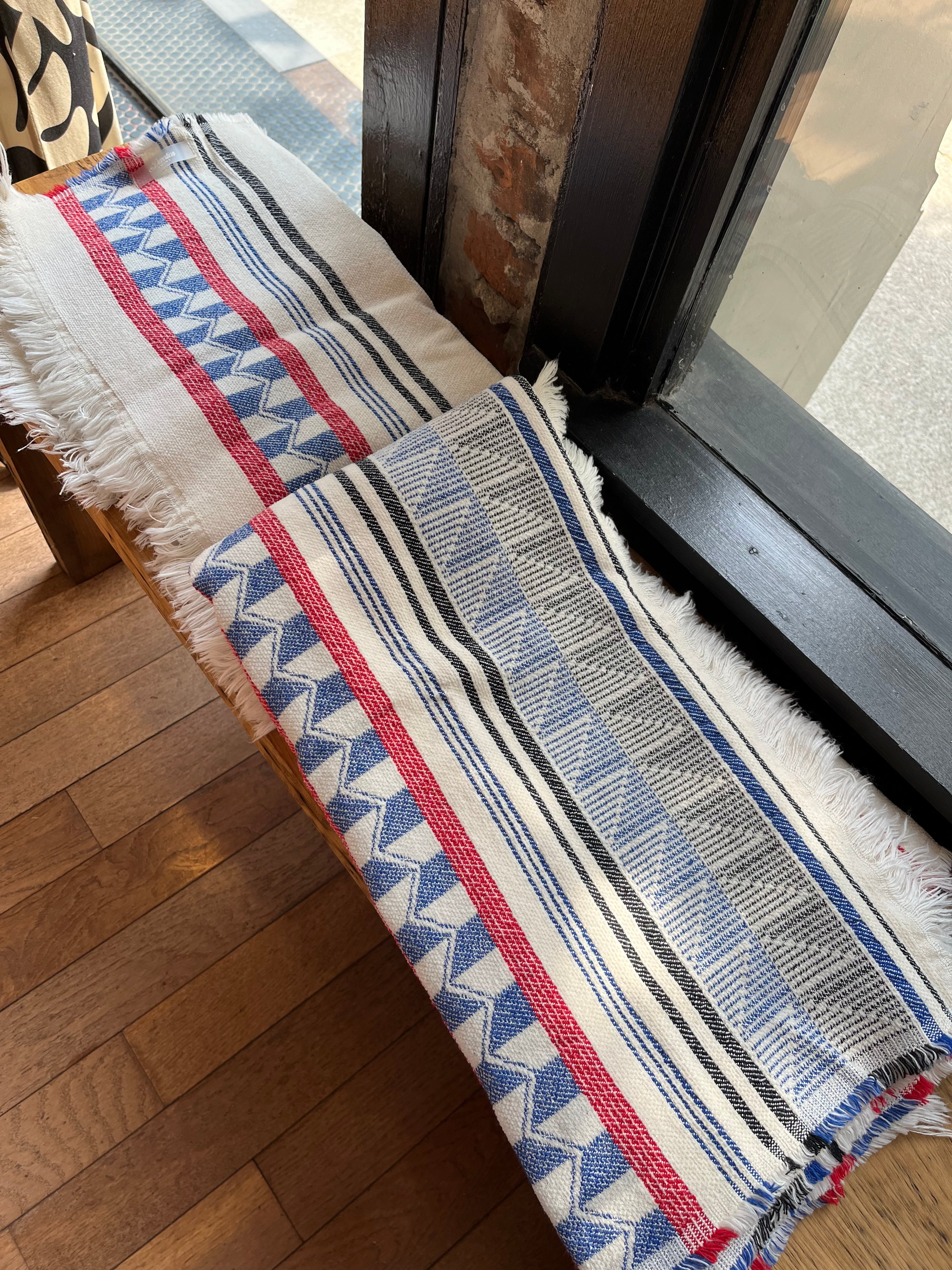 Devotion Beach Towel - Blue / Red Accessories - Sloane Boutique