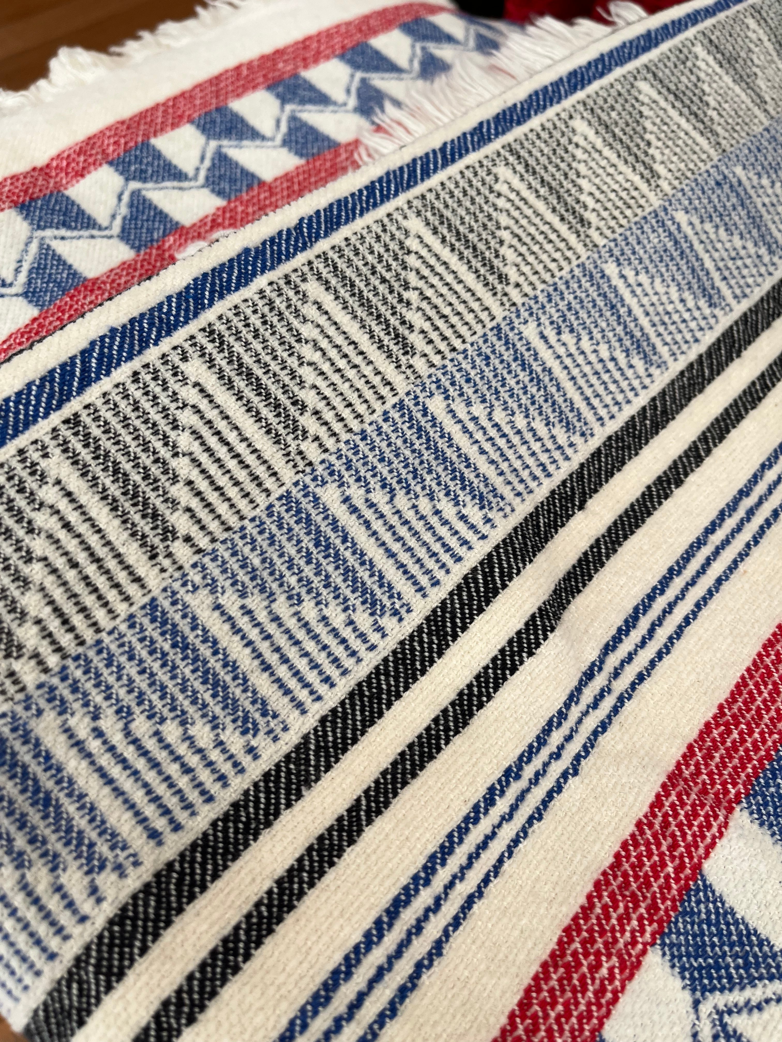 Devotion Beach Towel - Blue / Red Accessories - Sloane Boutique