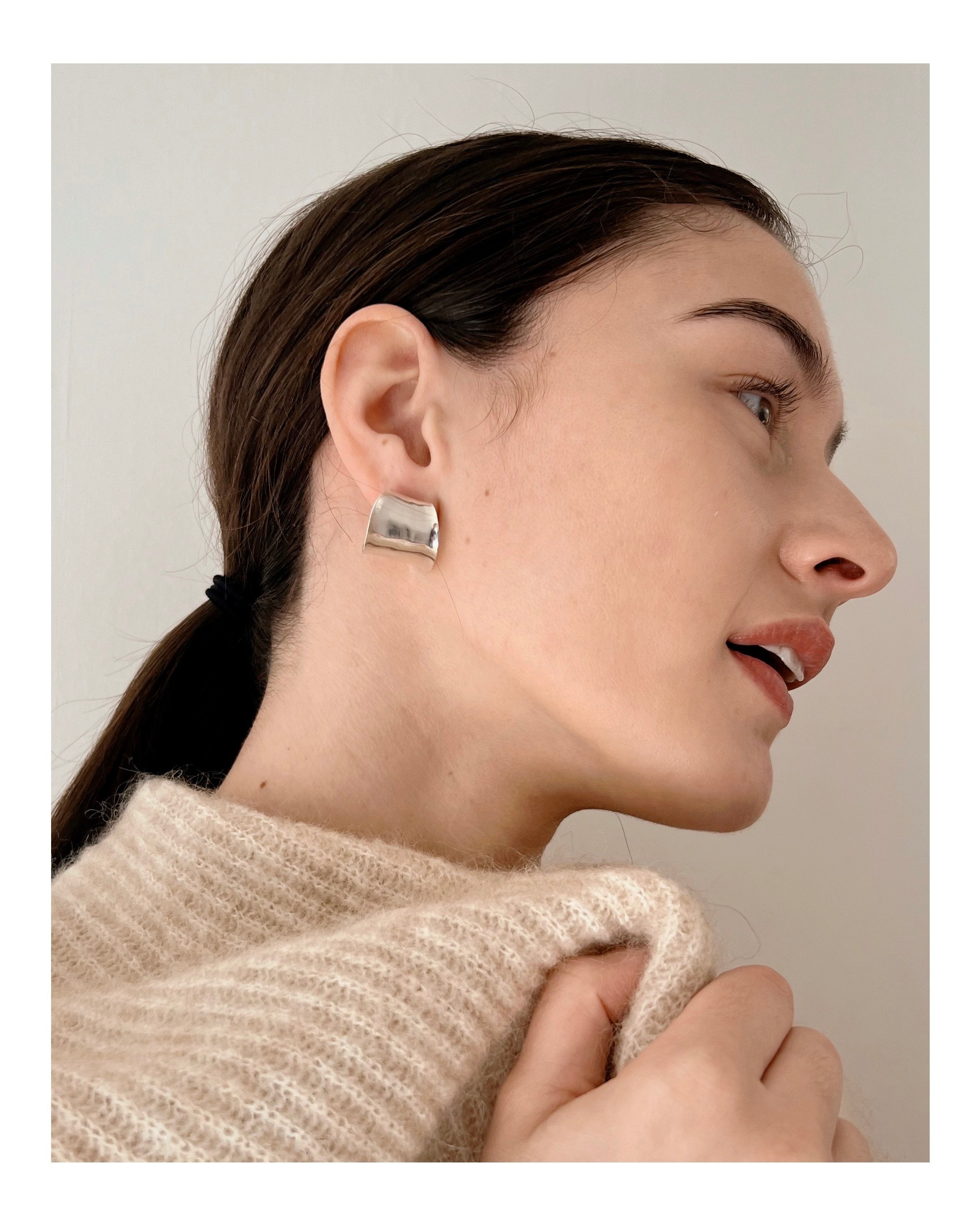 Fay Andrada Hilma SM Hoops - Silver Jewelry - Sloane Boutique