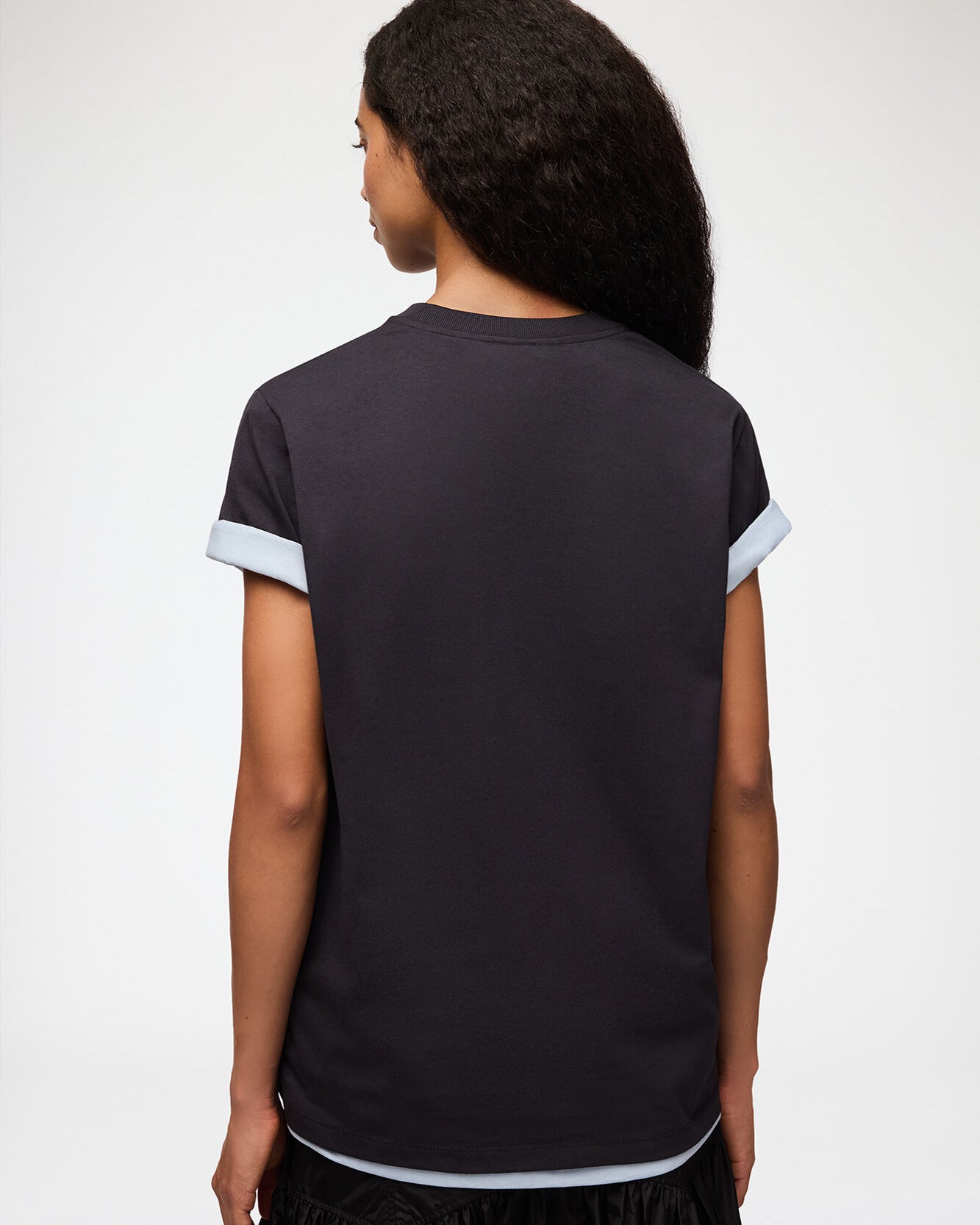 Ganni Basic Cotton Relaxed T-Shirt - Phantom Flower Women's Tops - Sloane Boutique