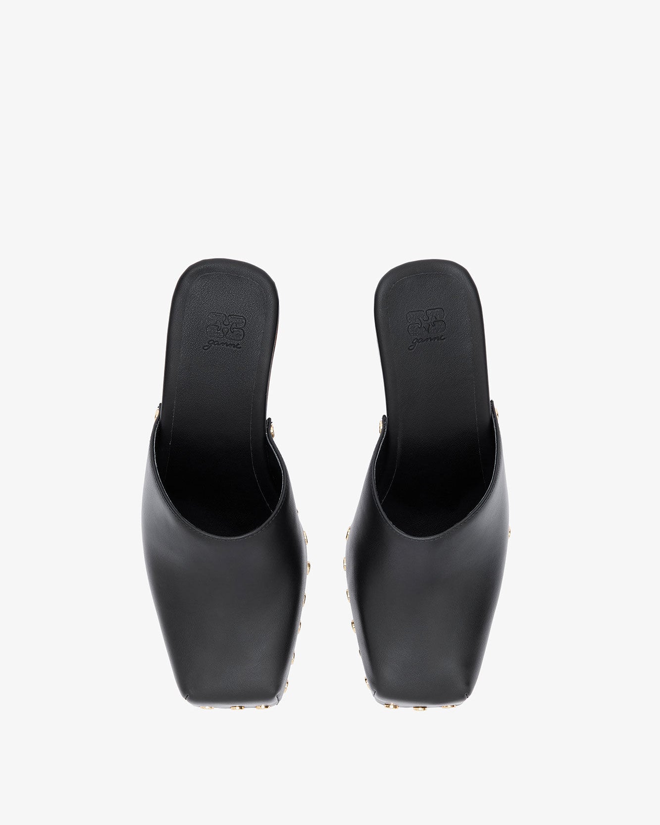 GANNI June Sabot Mule Veg Smooth - Black Women's Shoes - Sloane Boutique