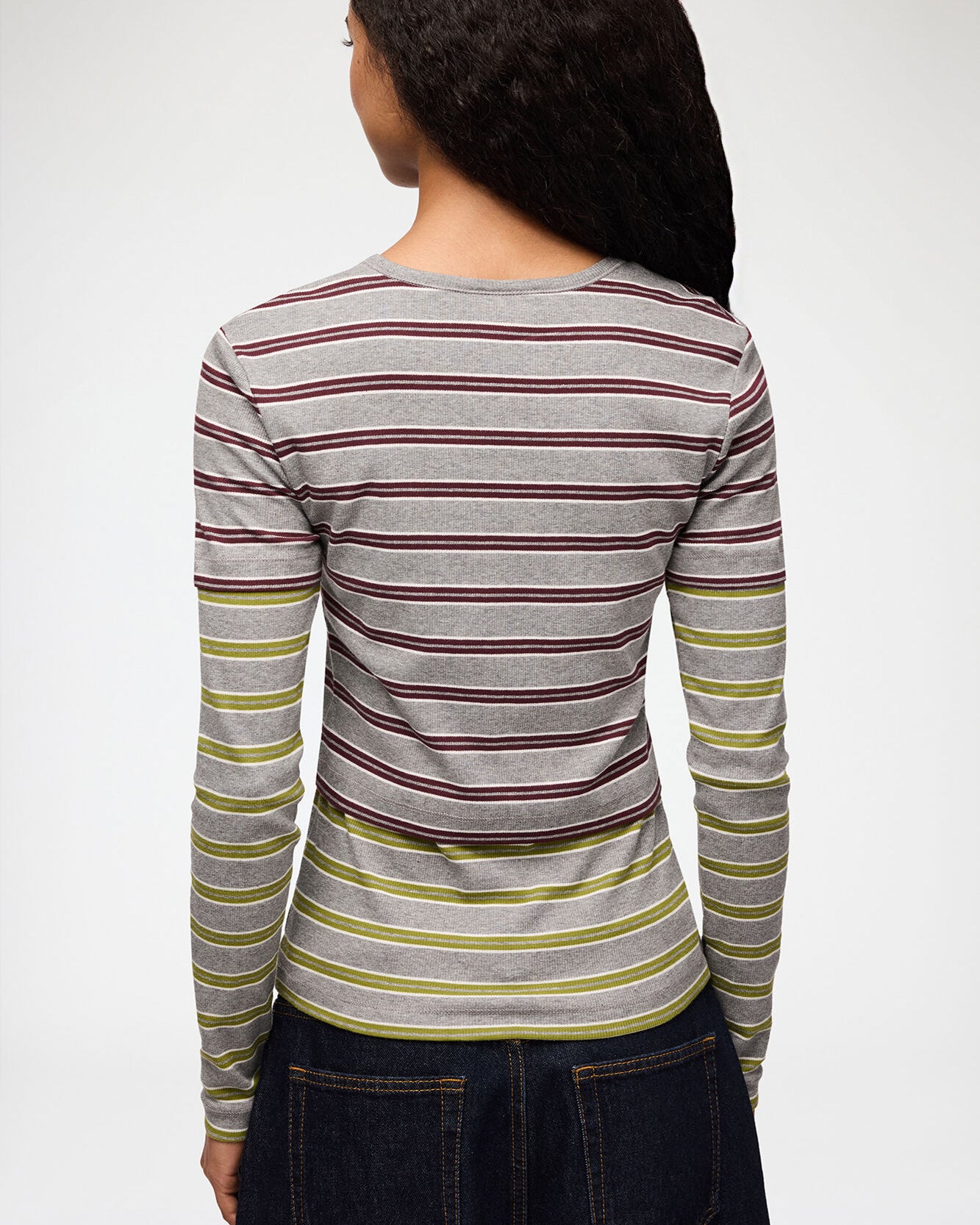 Ganni Long Sleeve Double Layer Top - Port Royale Women's Tops - Sloane Boutique