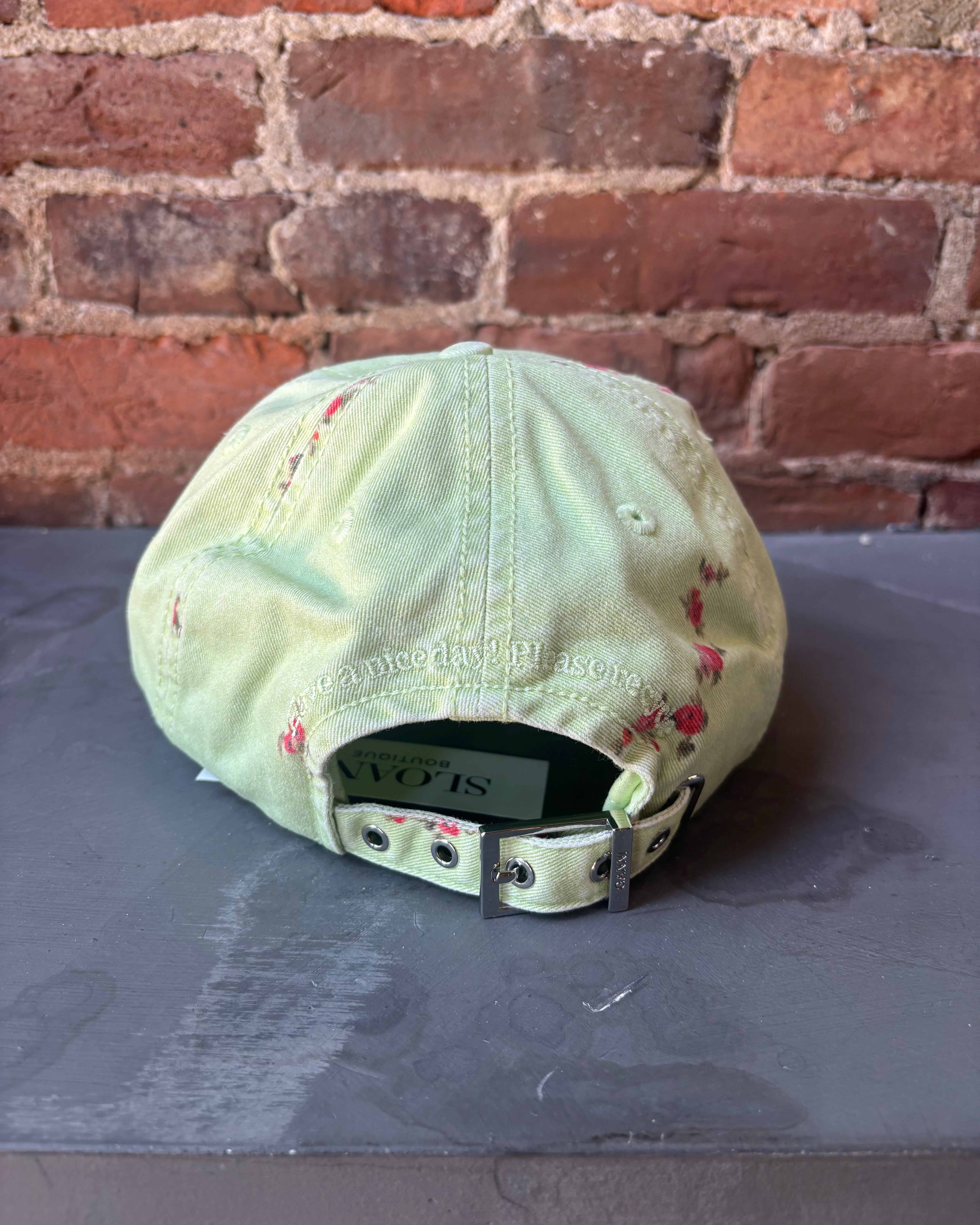 GANNI Printed Washed Cotton Canvas Cap - Seedling Accessories - Sloane Boutique