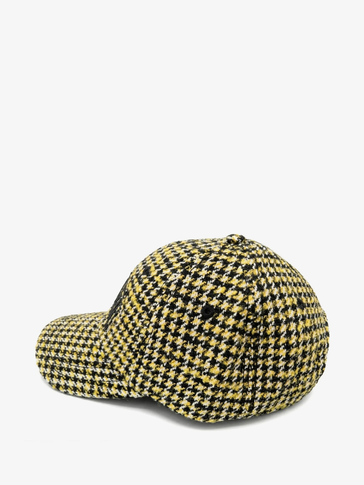 Ganni Wool Check Cap - Blazing Yellow Accessories - Sloane Boutique