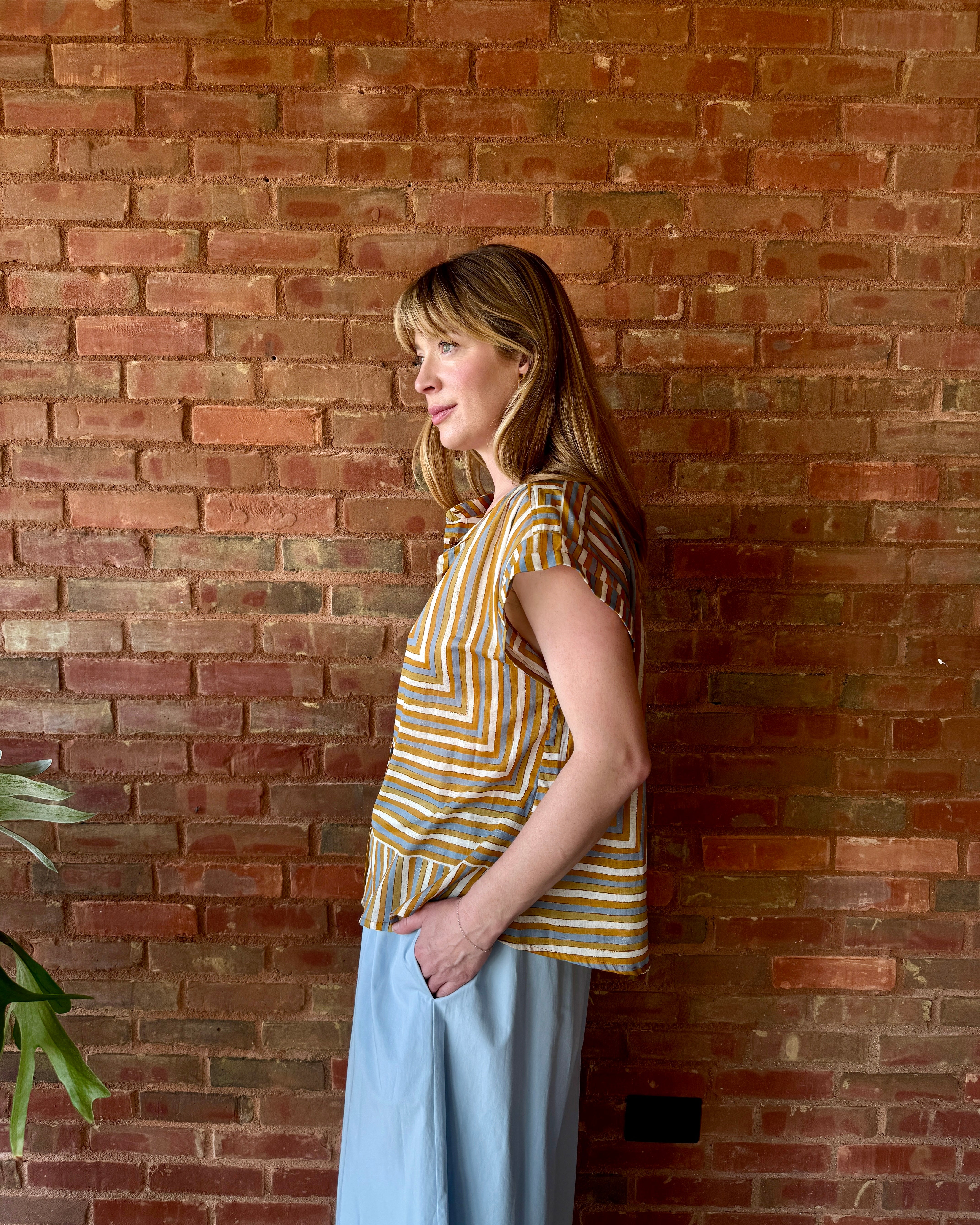 HOD Paris Amandine Shirt - Babel Caramel Women's Tops - Sloane Boutique