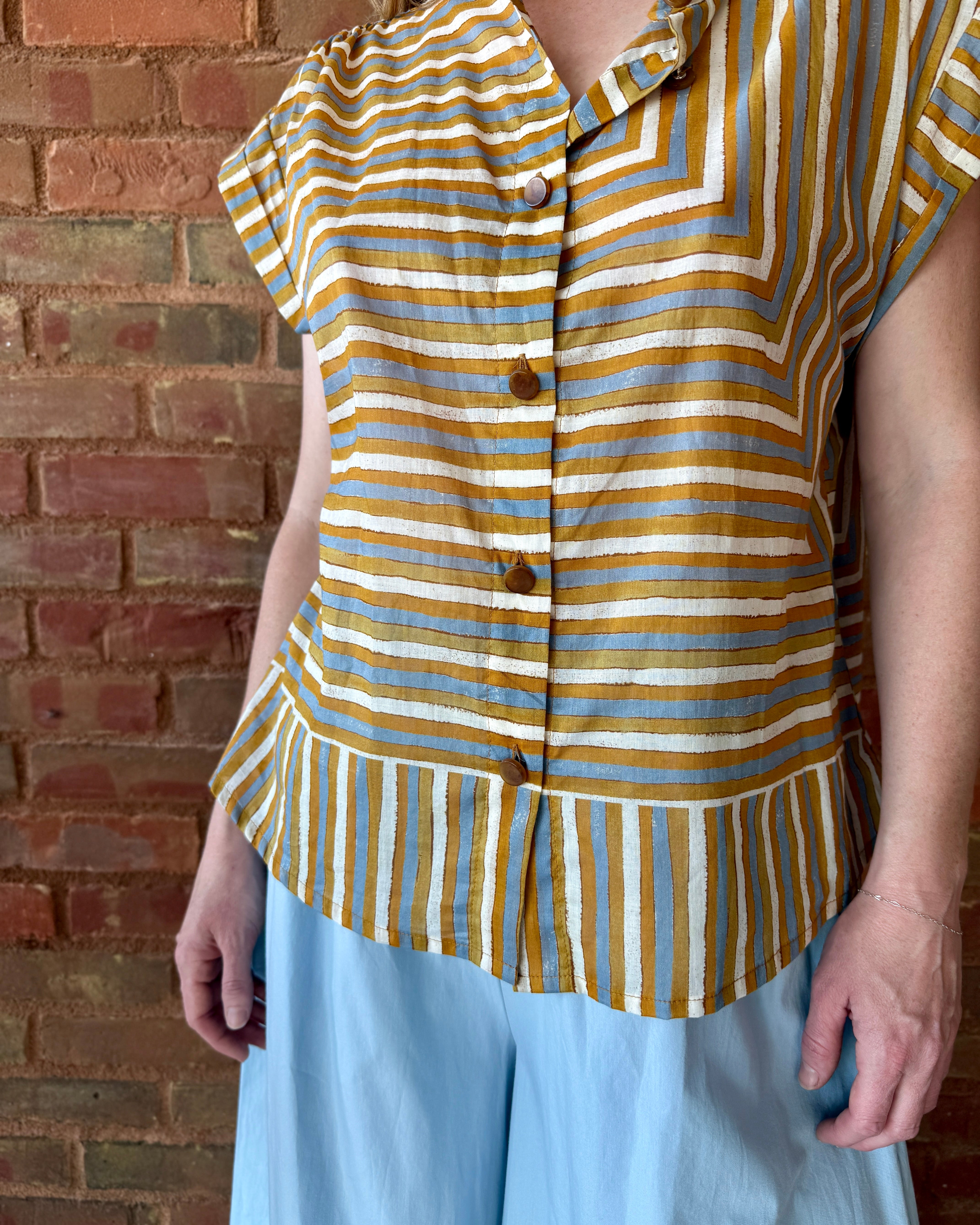 HOD Paris Amandine Shirt - Babel Caramel Women's Tops - Sloane Boutique
