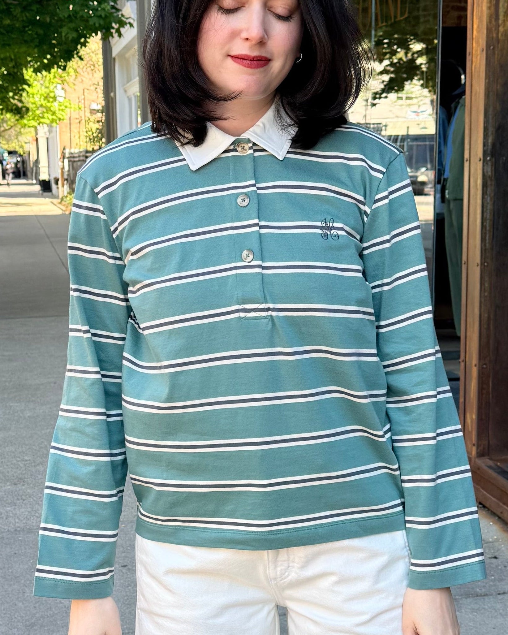 HOD Paris Angela Polo - Hunter Green Women's Tops - Sloane Boutique