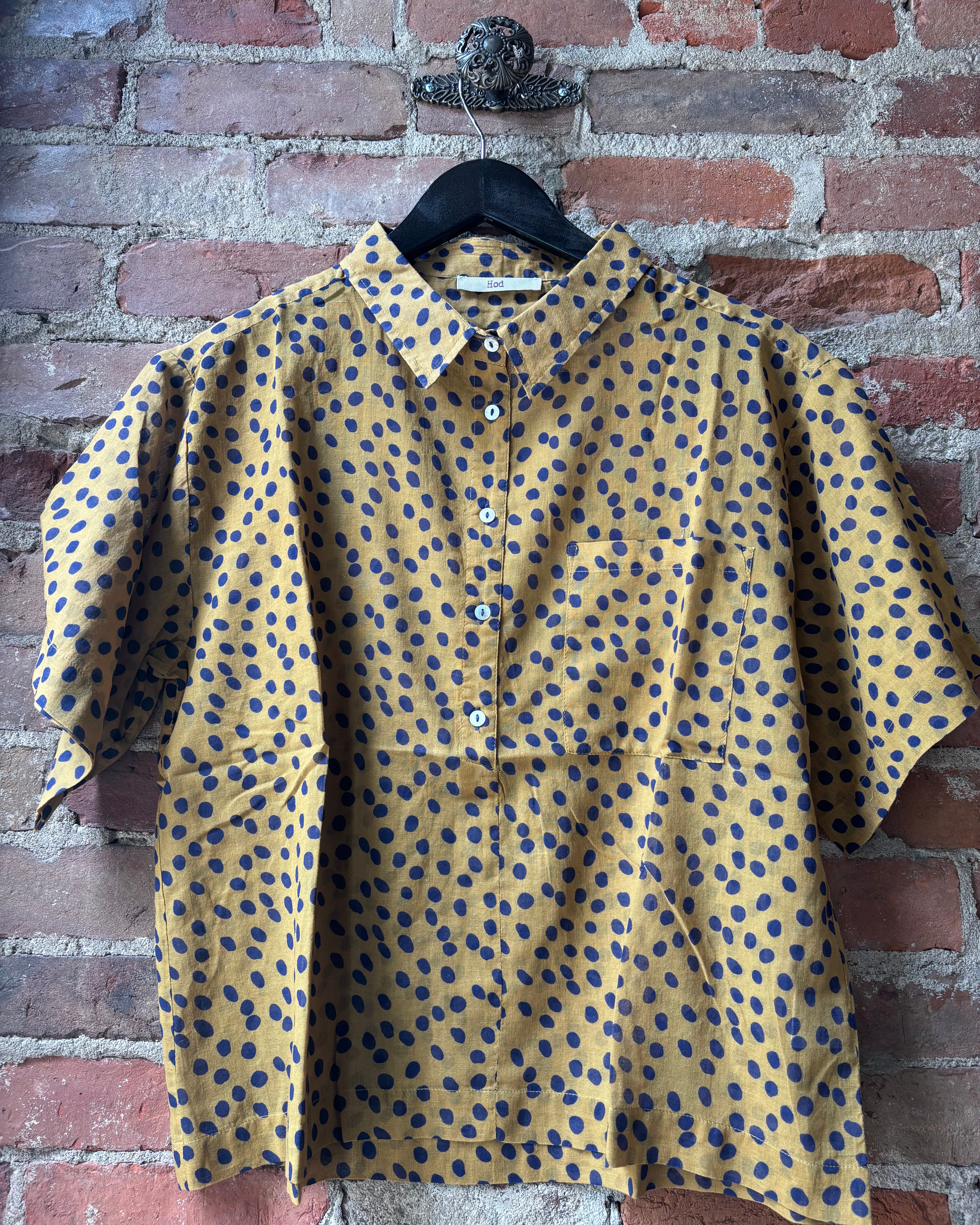 HOD Paris Caroline Shirt - Polka Honey Women's Tops - Sloane Boutique