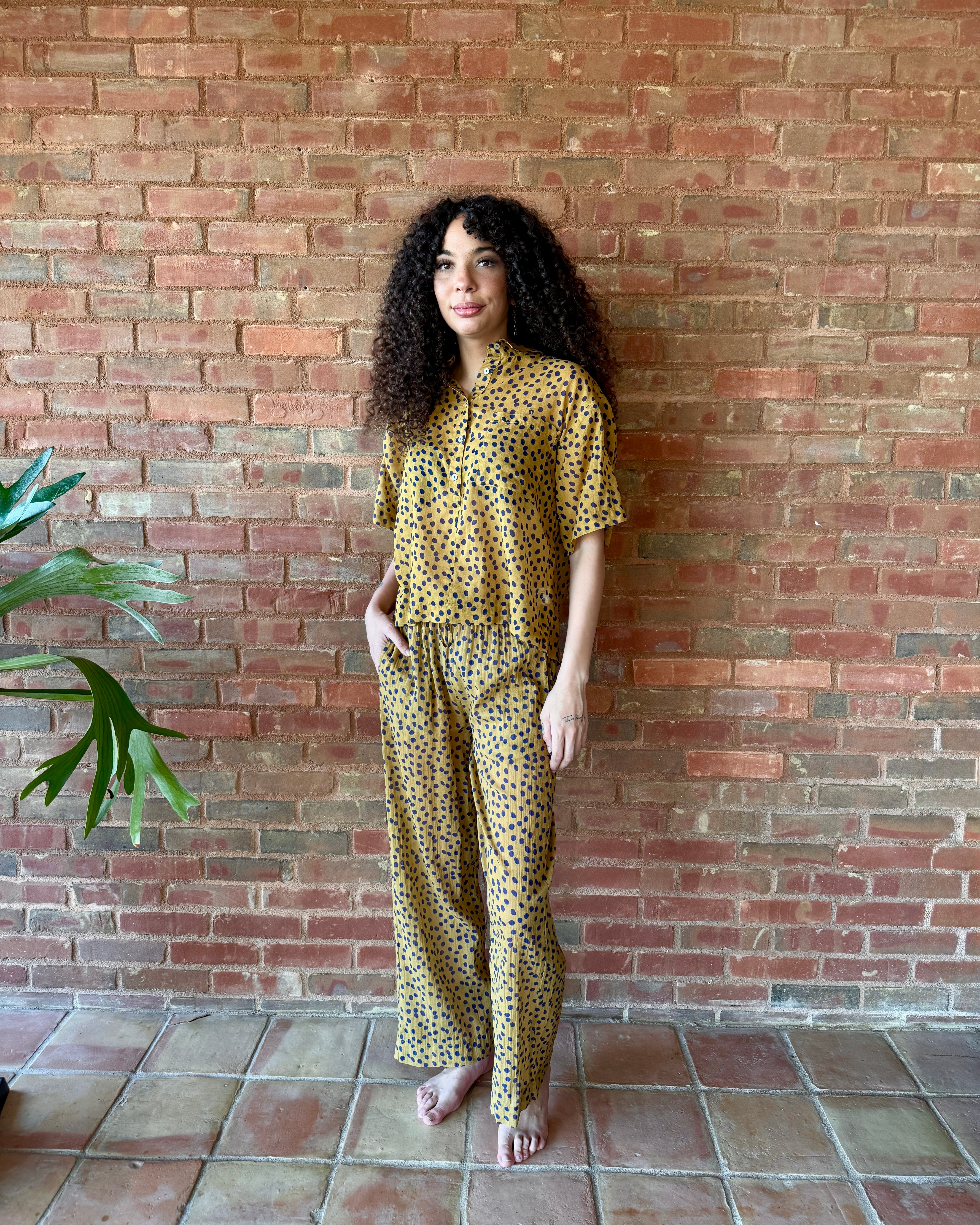 HOD Paris Caroline Shirt - Polka Honey Women's Tops - Sloane Boutique