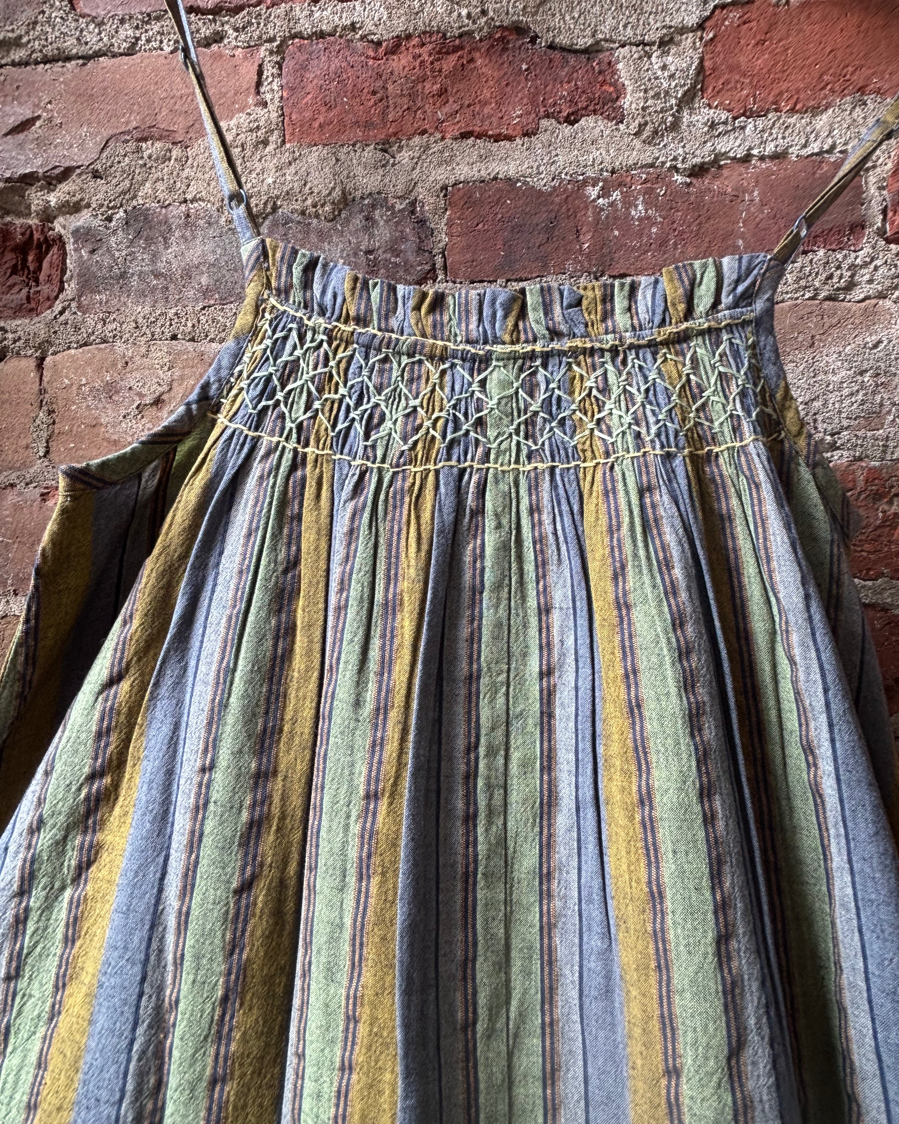 HOD Paris Lexima Dress - Green Stripe Dresses - Sloane Boutique