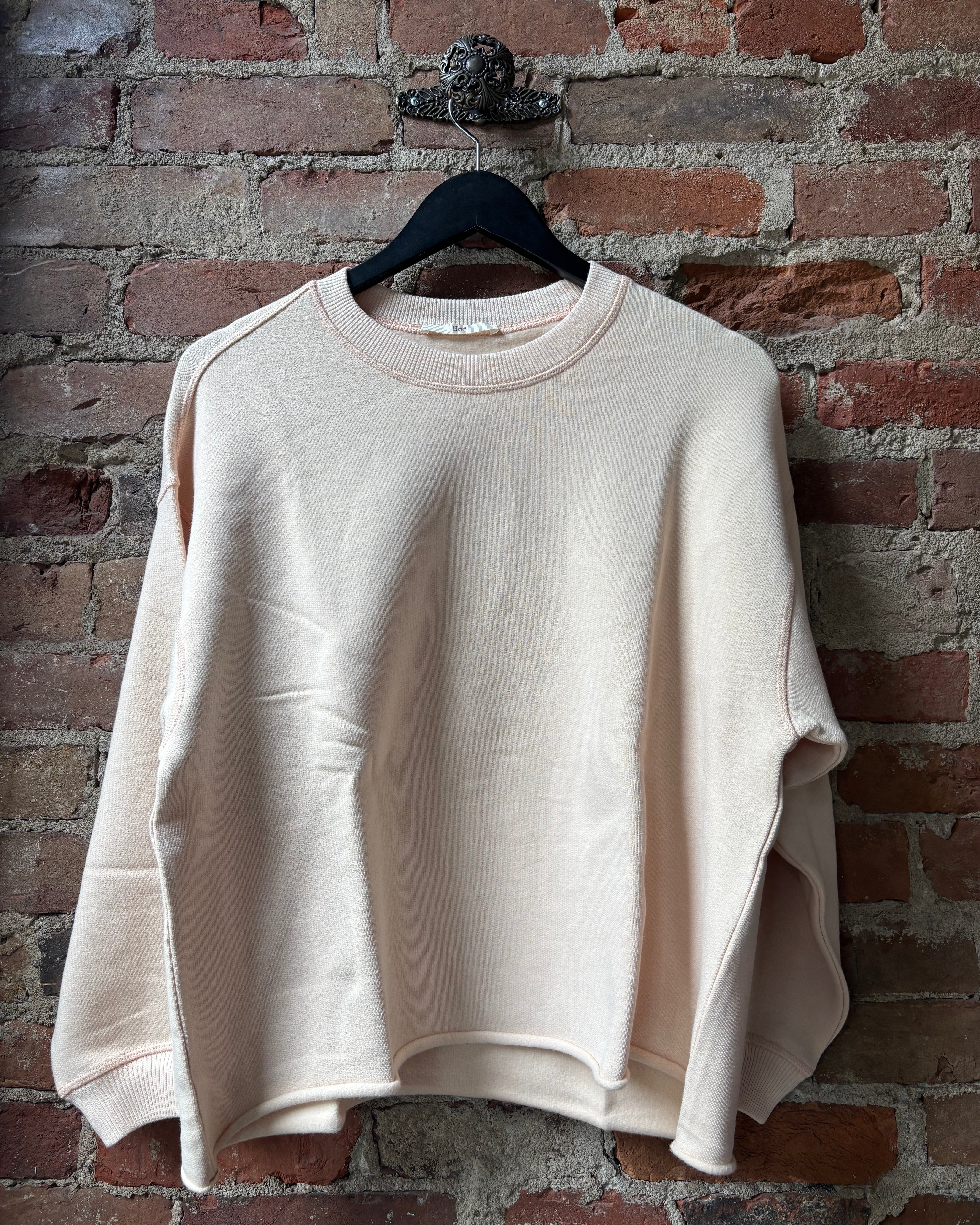 HOD Paris Victoire Crew Sweatshirt - Linen Women's Tops - Sloane Boutique
