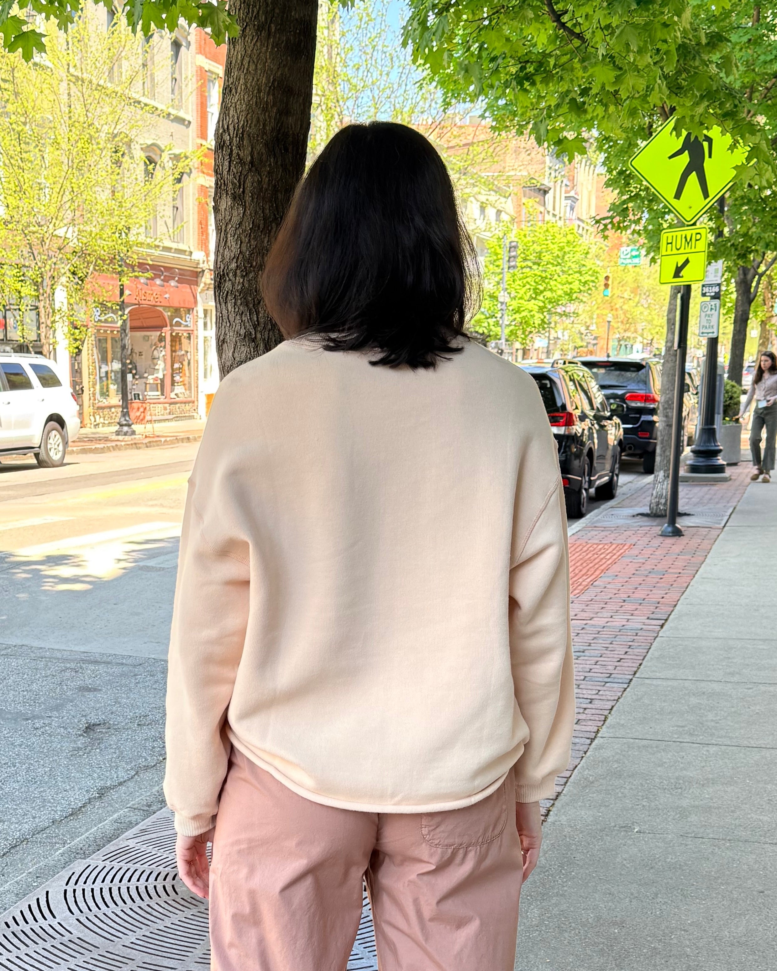HOD Paris Victoire Crew Sweatshirt - Linen Women's Tops - Sloane Boutique