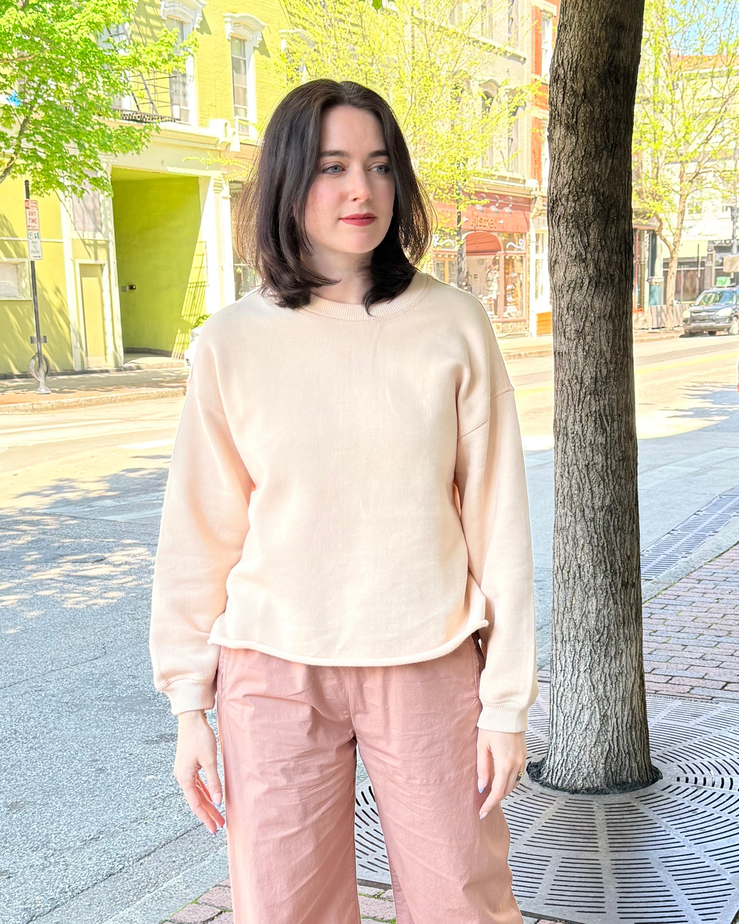 HOD Paris Victoire Crew Sweatshirt - Linen Women's Tops - Sloane Boutique