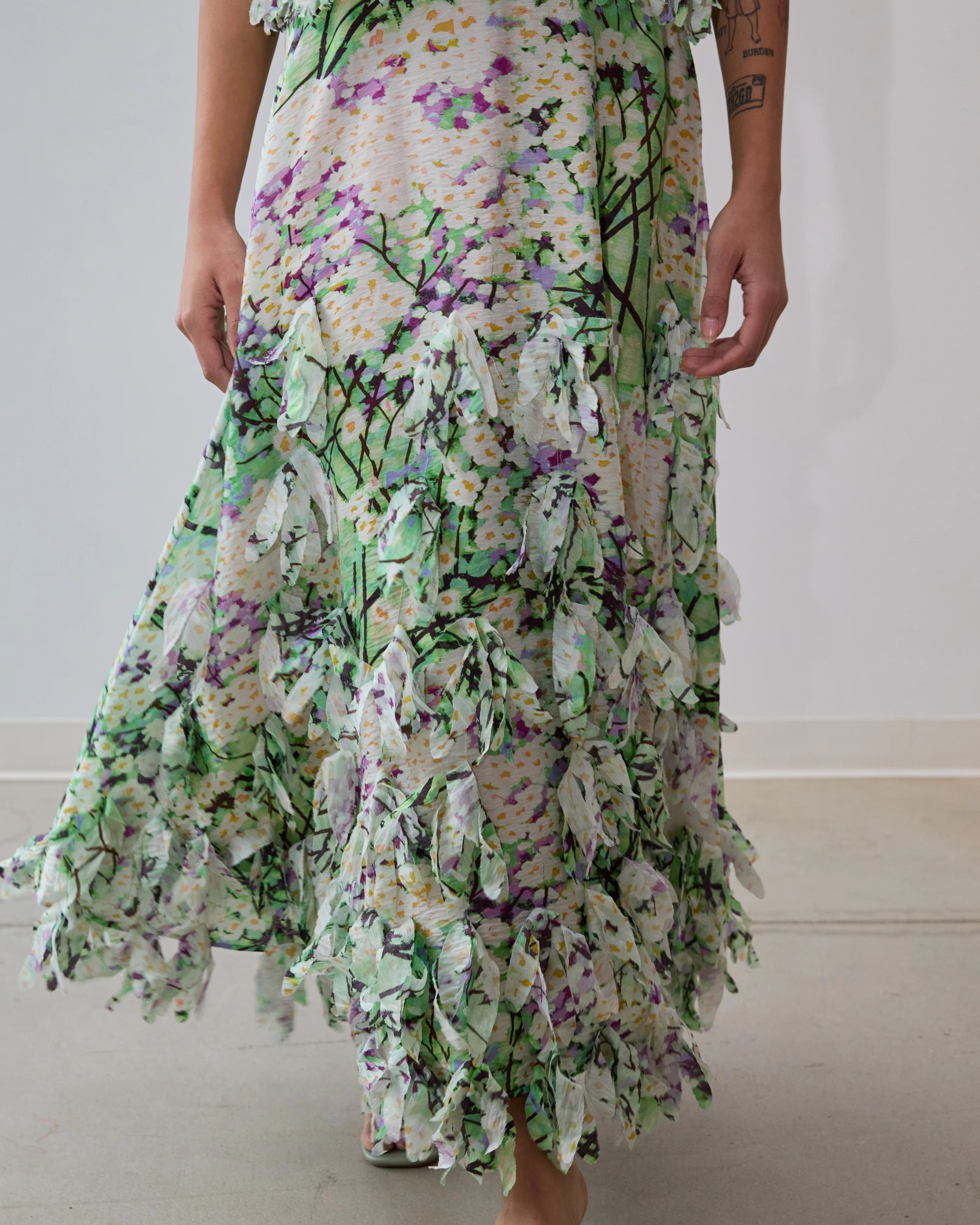 Hope For Flowers Embellished Skirt - Secret Garden Women's Bottoms - Sloane Boutique