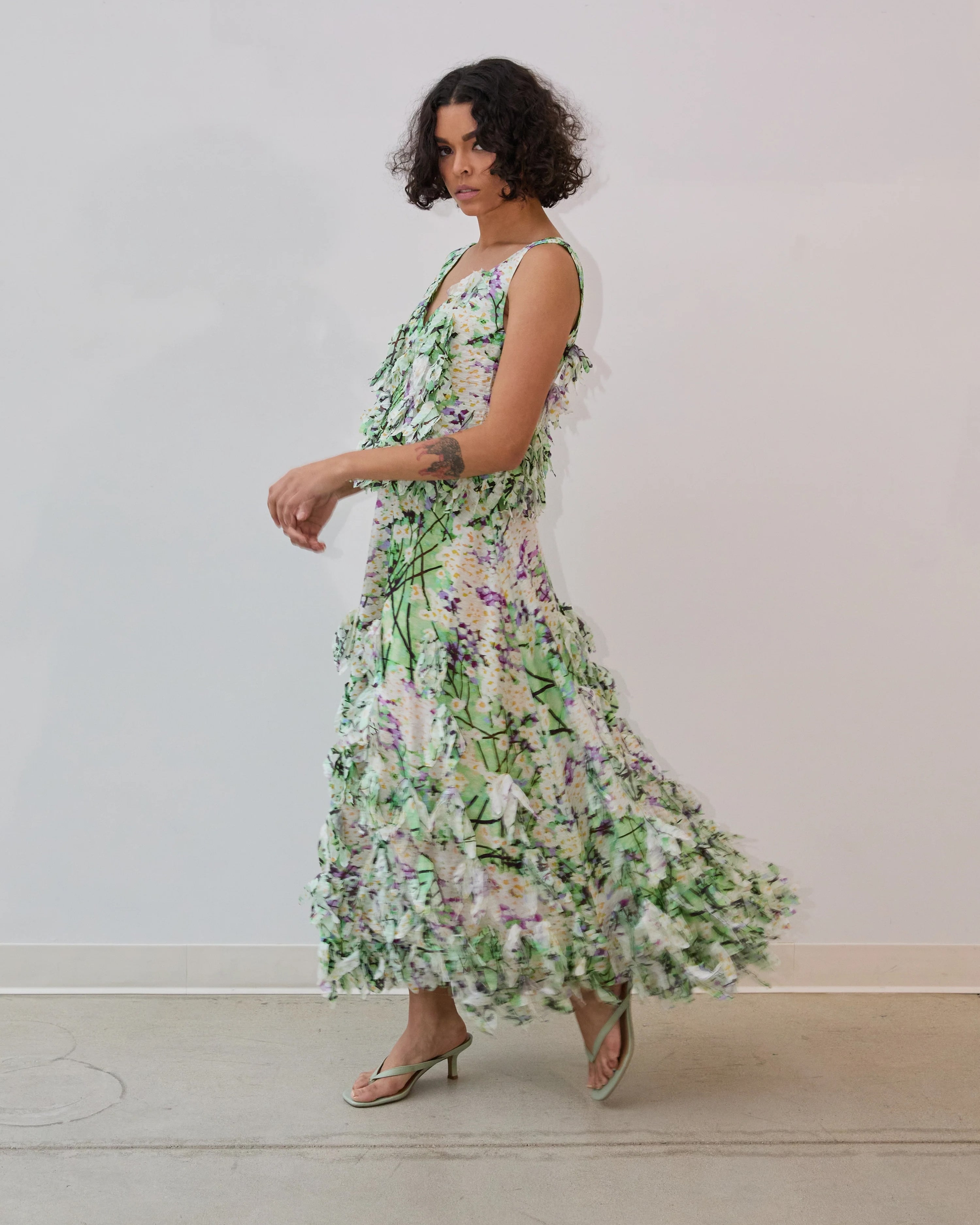 Hope For Flowers Embellished Skirt - Secret Garden Women's Bottoms - Sloane Boutique