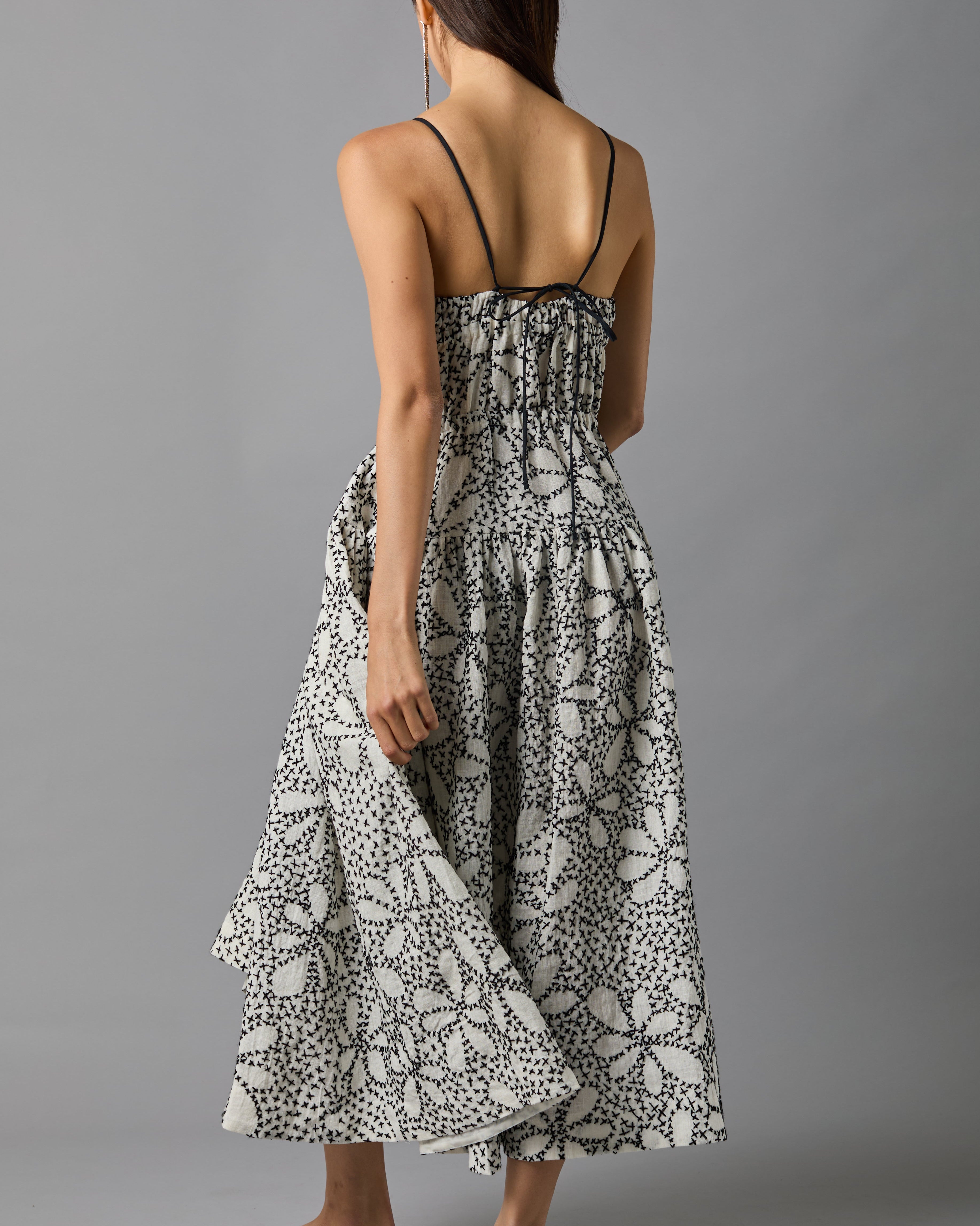 Hope for Flowers Sundress - Black / White Dresses - Sloane Boutique