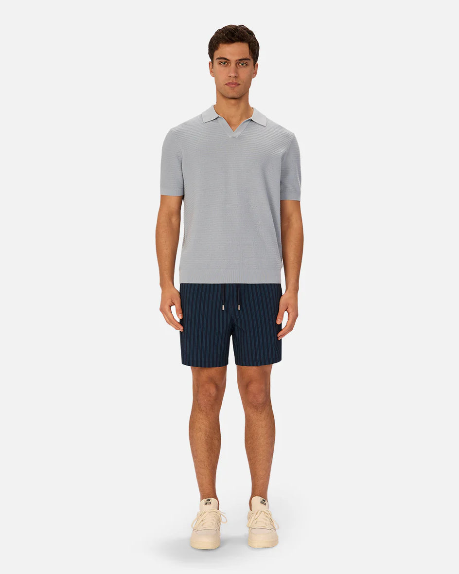INDUSTRIE Alicante Polo - Aqua Men's Tops - Sloane Boutique